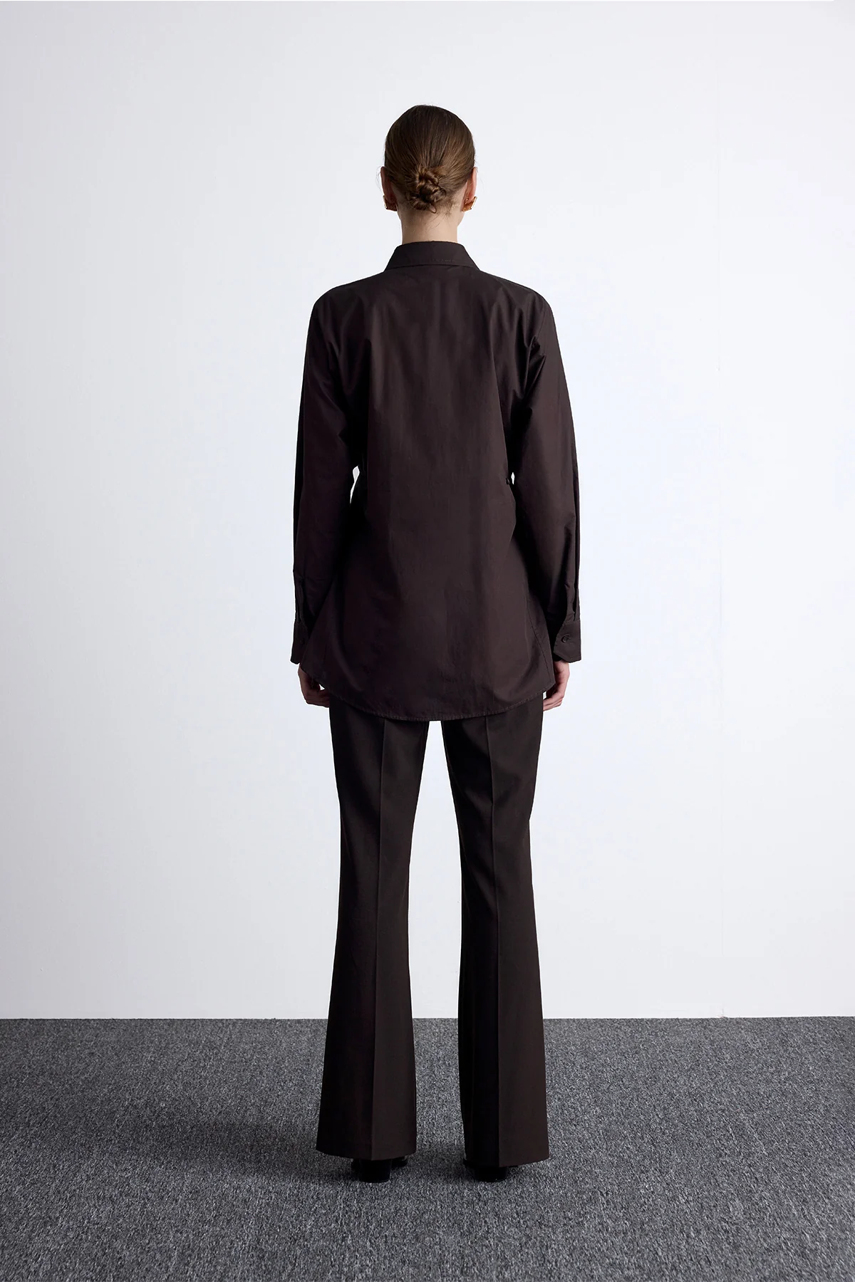 Adjustable Waist Shirt Brown - Image 10