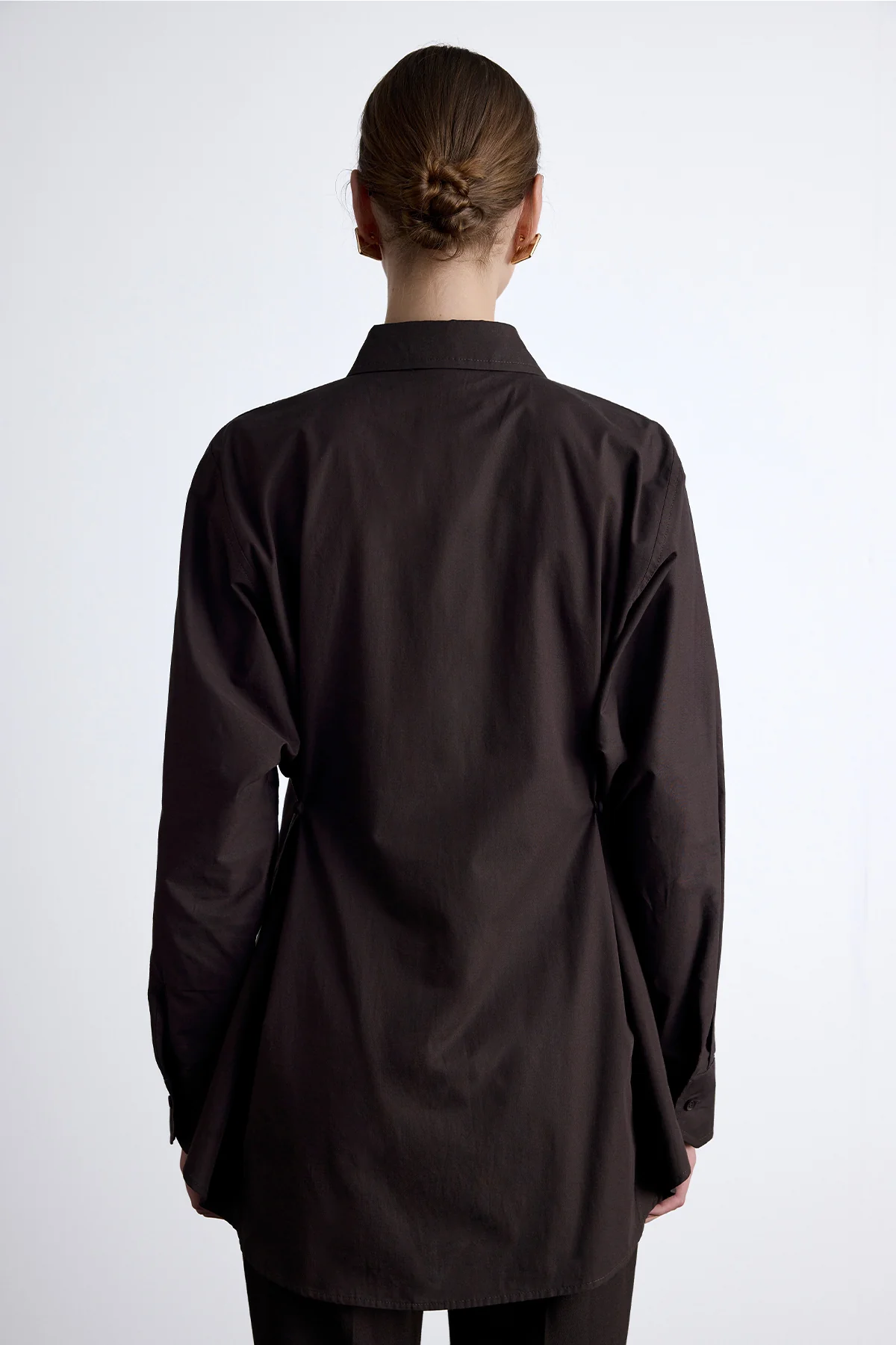 Adjustable Waist Shirt Brown - Image 14
