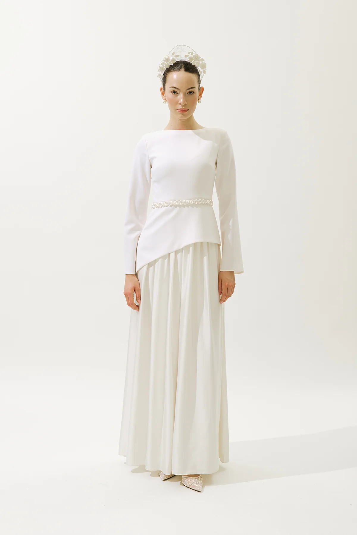 Annita Evening Dress Ecru - Image 5