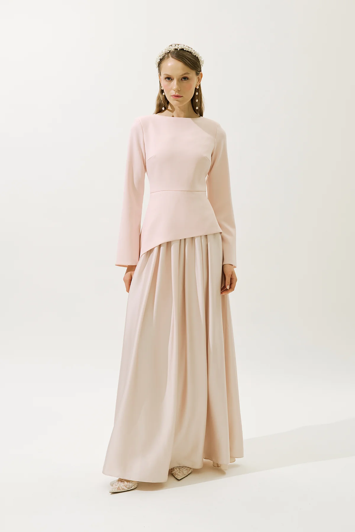 Annita Evening Dress Powder - Image 5