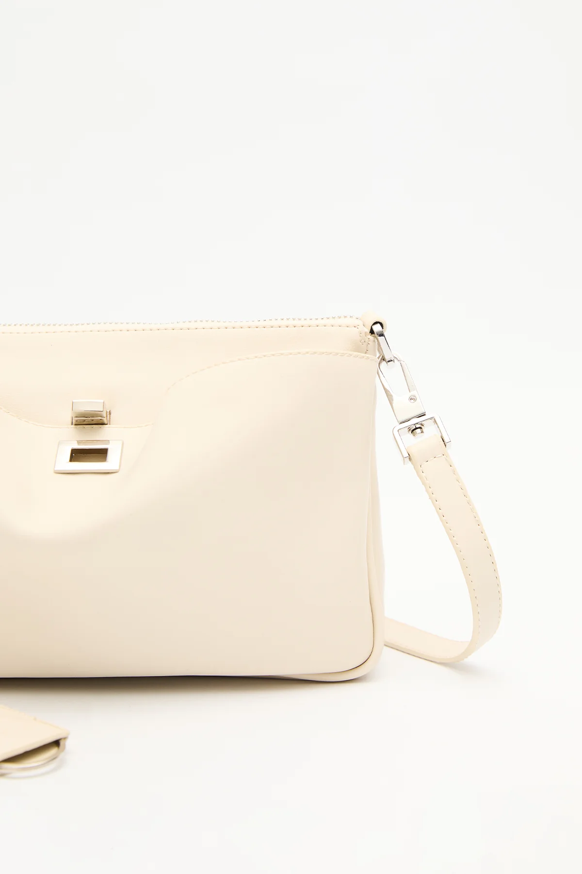 Arte Mini Baguette Bag Beige - Image 5