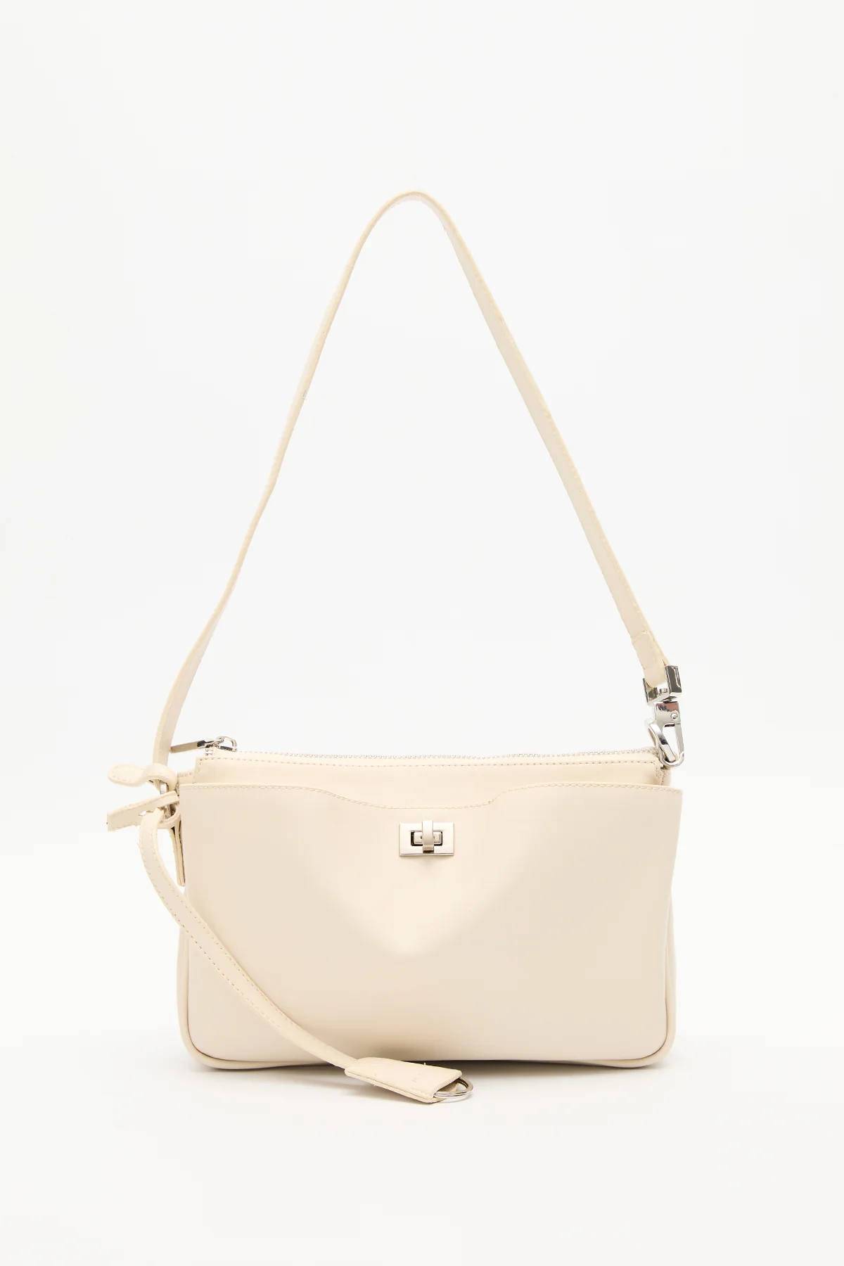Arte Mini Baguette Bag Beige - Image 8