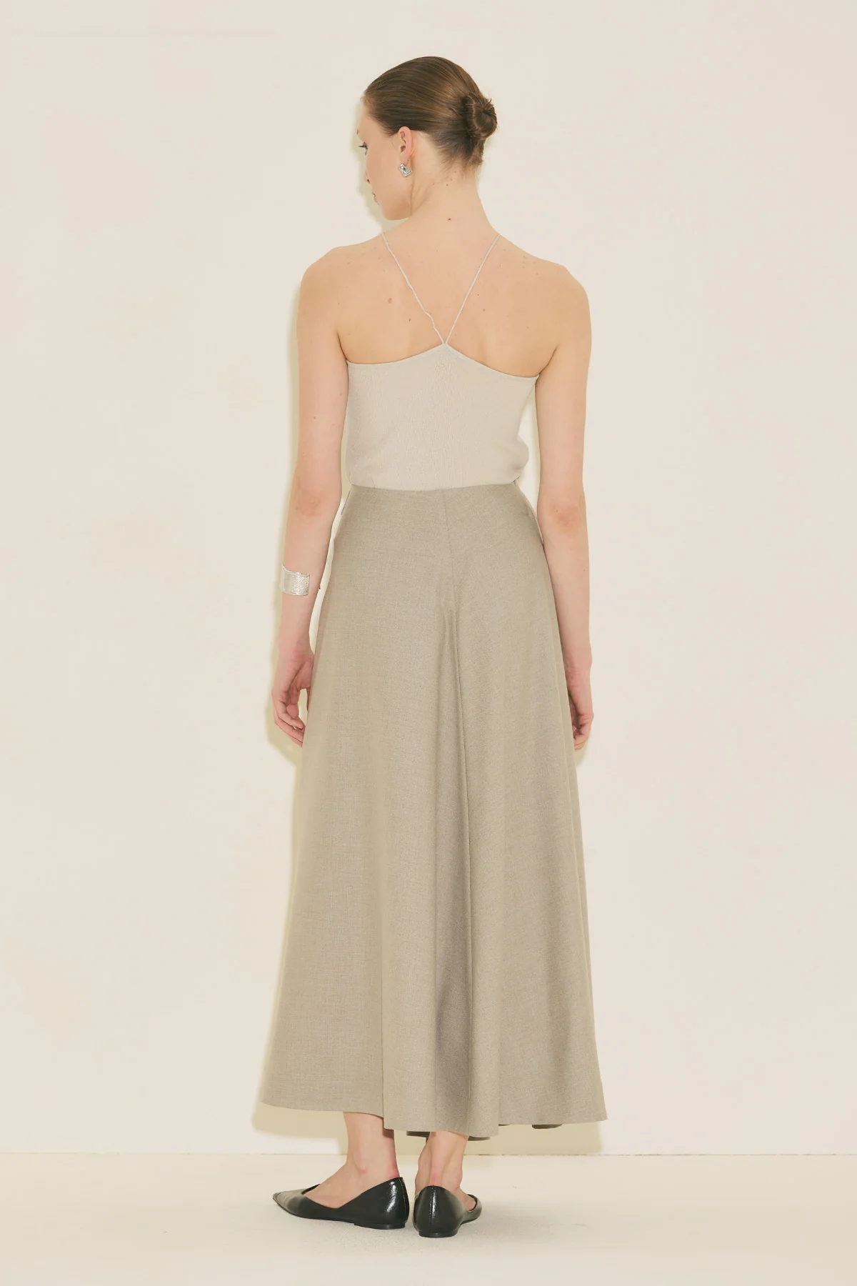 Asymmetric Belted Skirt Stone - Image 11