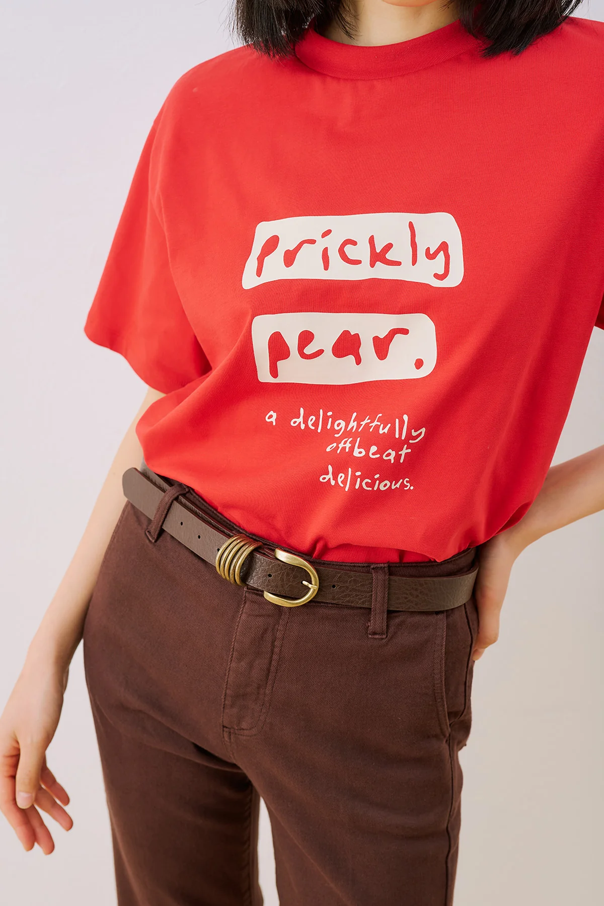 Printed Short Sleeve T-Shirt Red - Image 5