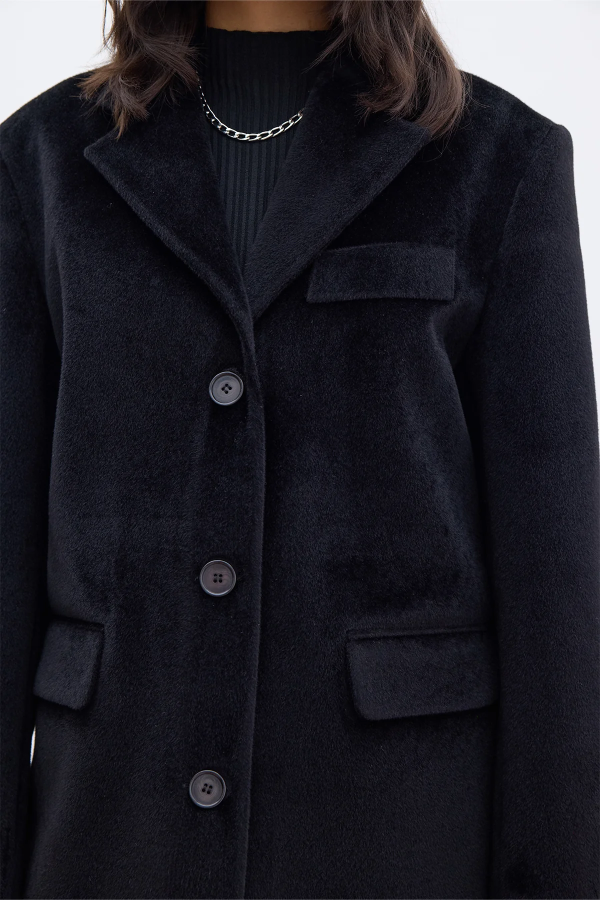 Belted Cachet Jacket Black - Image 10