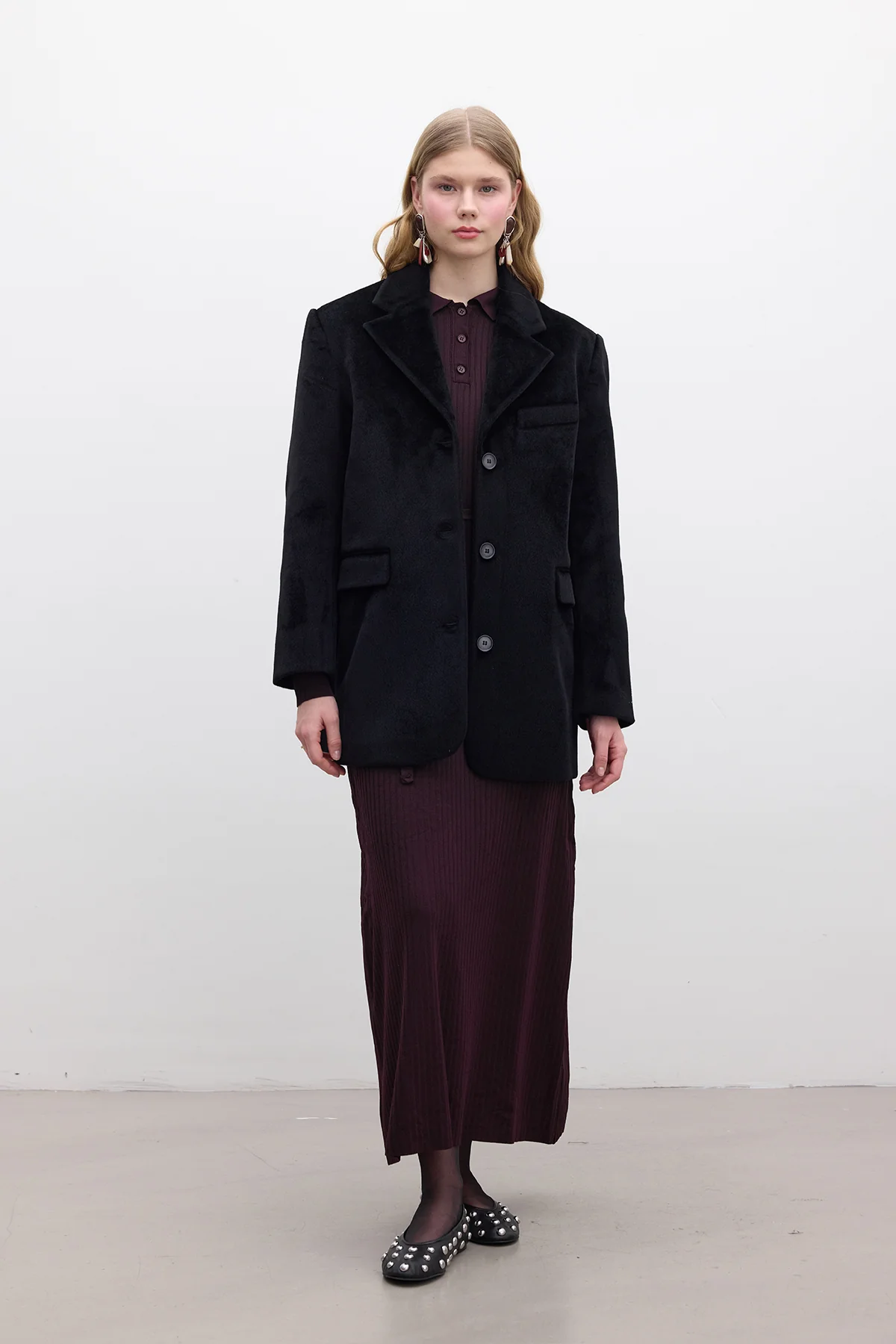 Belted Cachet Jacket Black - Image 4