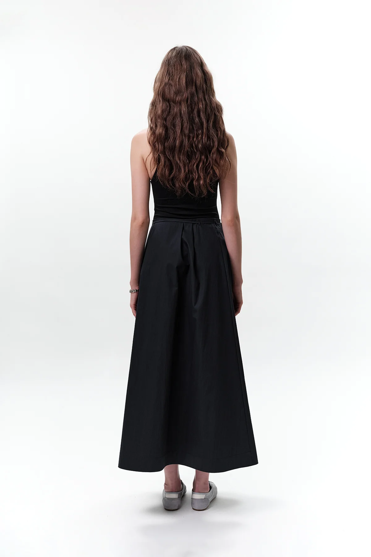 Belted Skirt With Pockets Navy Blue - Image 8