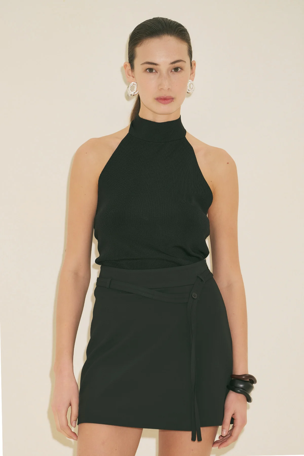 Belted Skort Black - Image 5