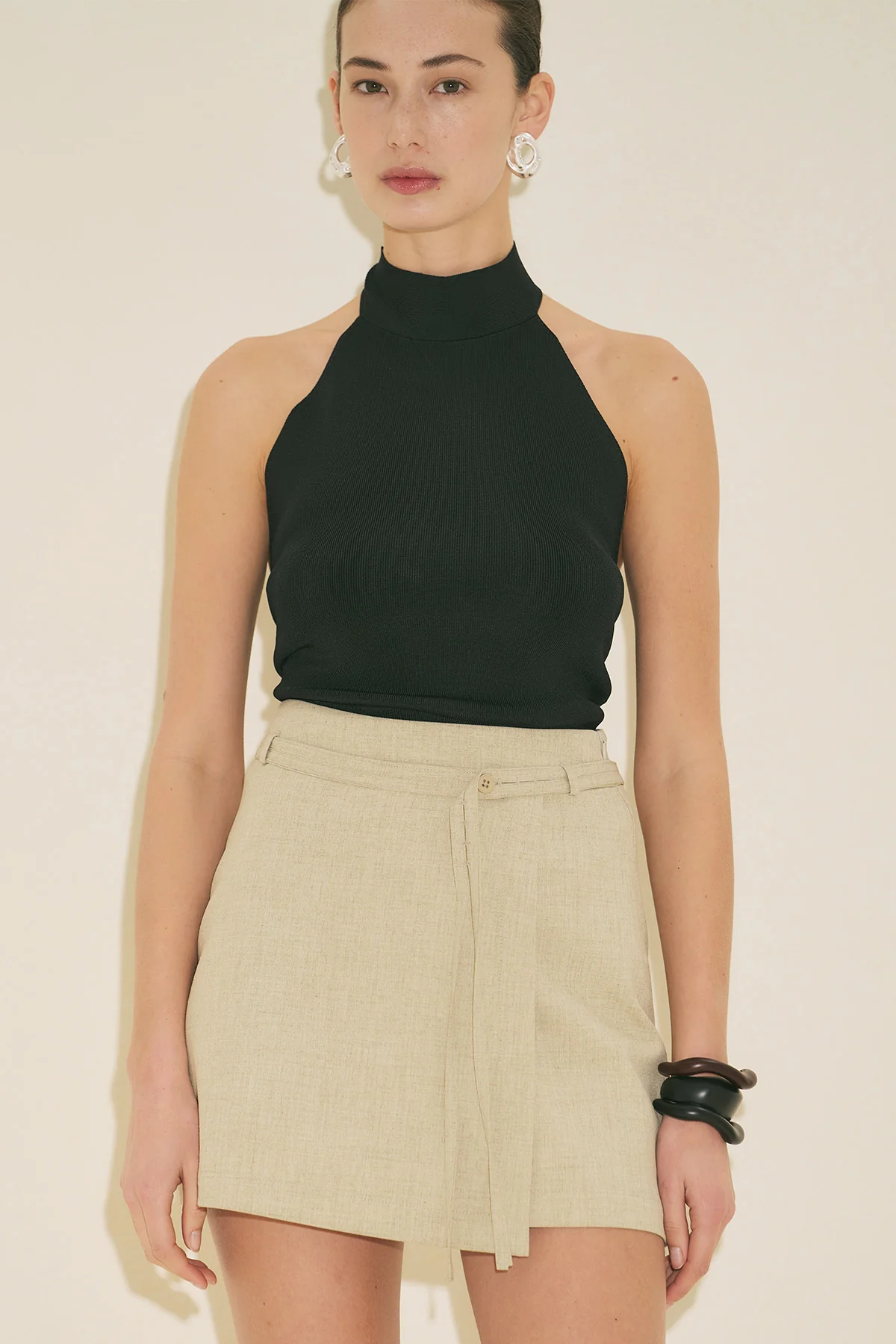 Belted Skort Green - Image 3