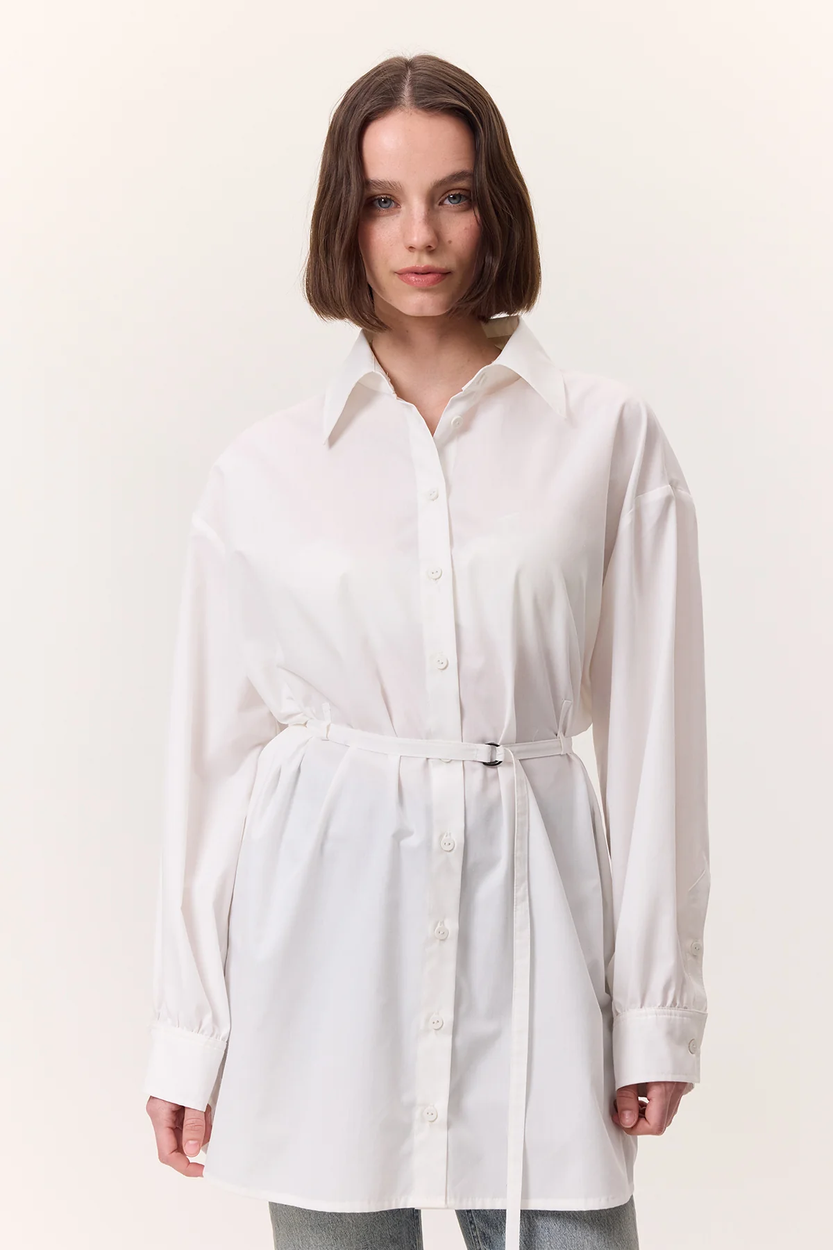 Belted Tunic Ecru - Image 3