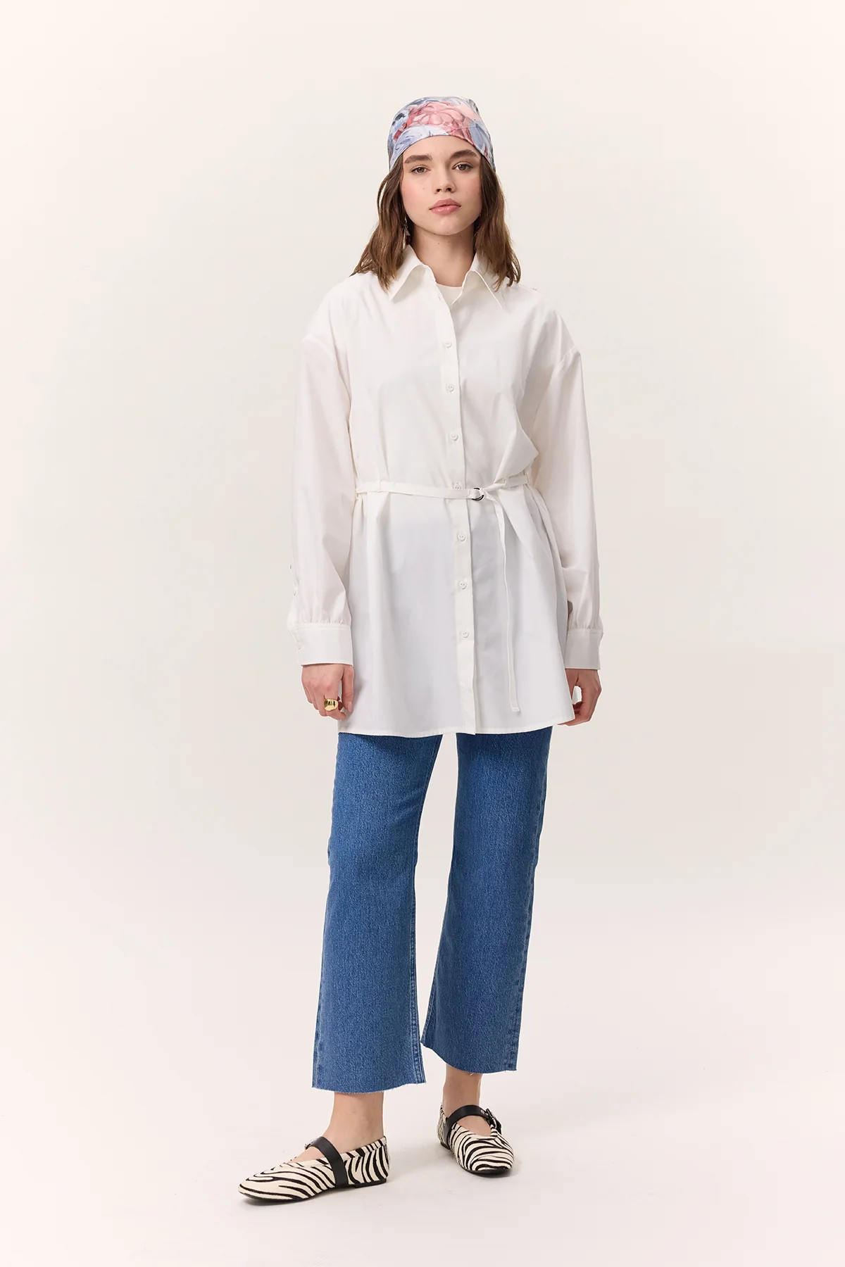 Belted Tunic Ecru - Image 5