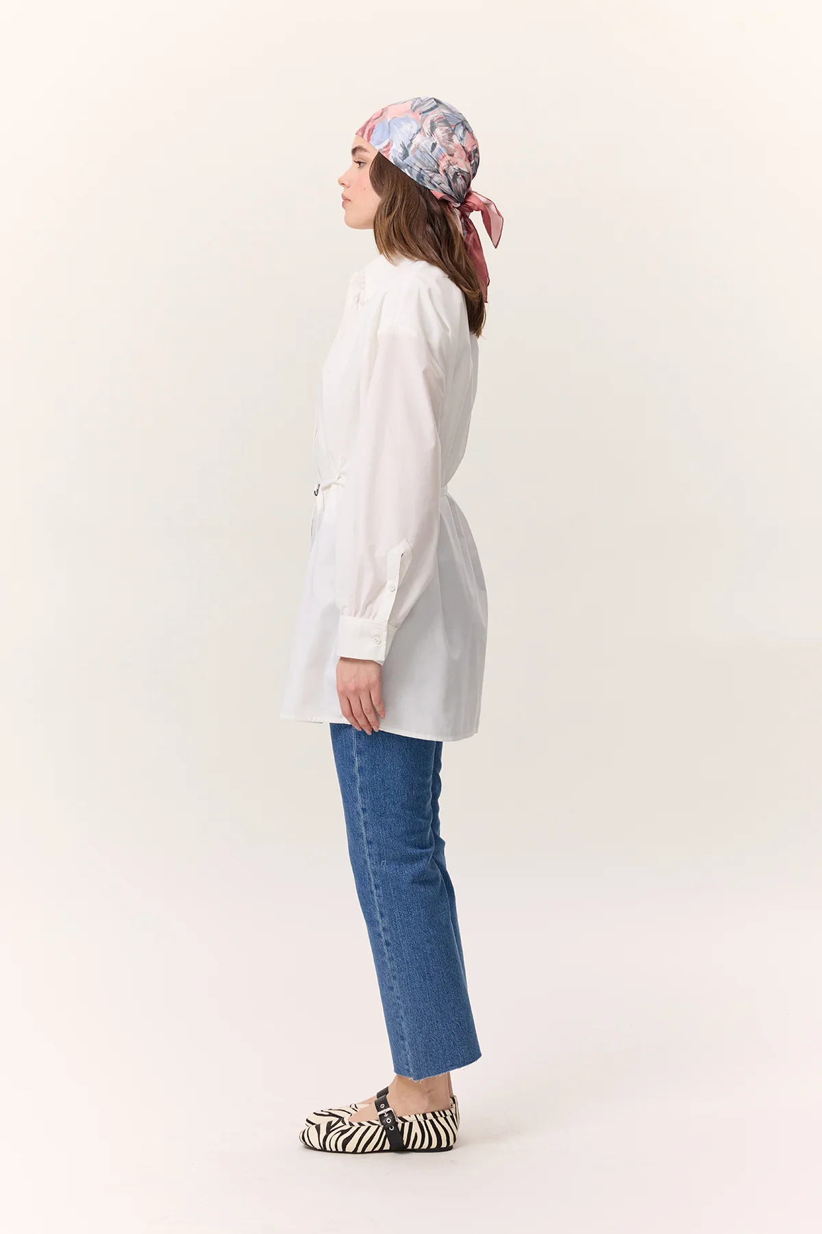 Belted Tunic Ecru - Image 7