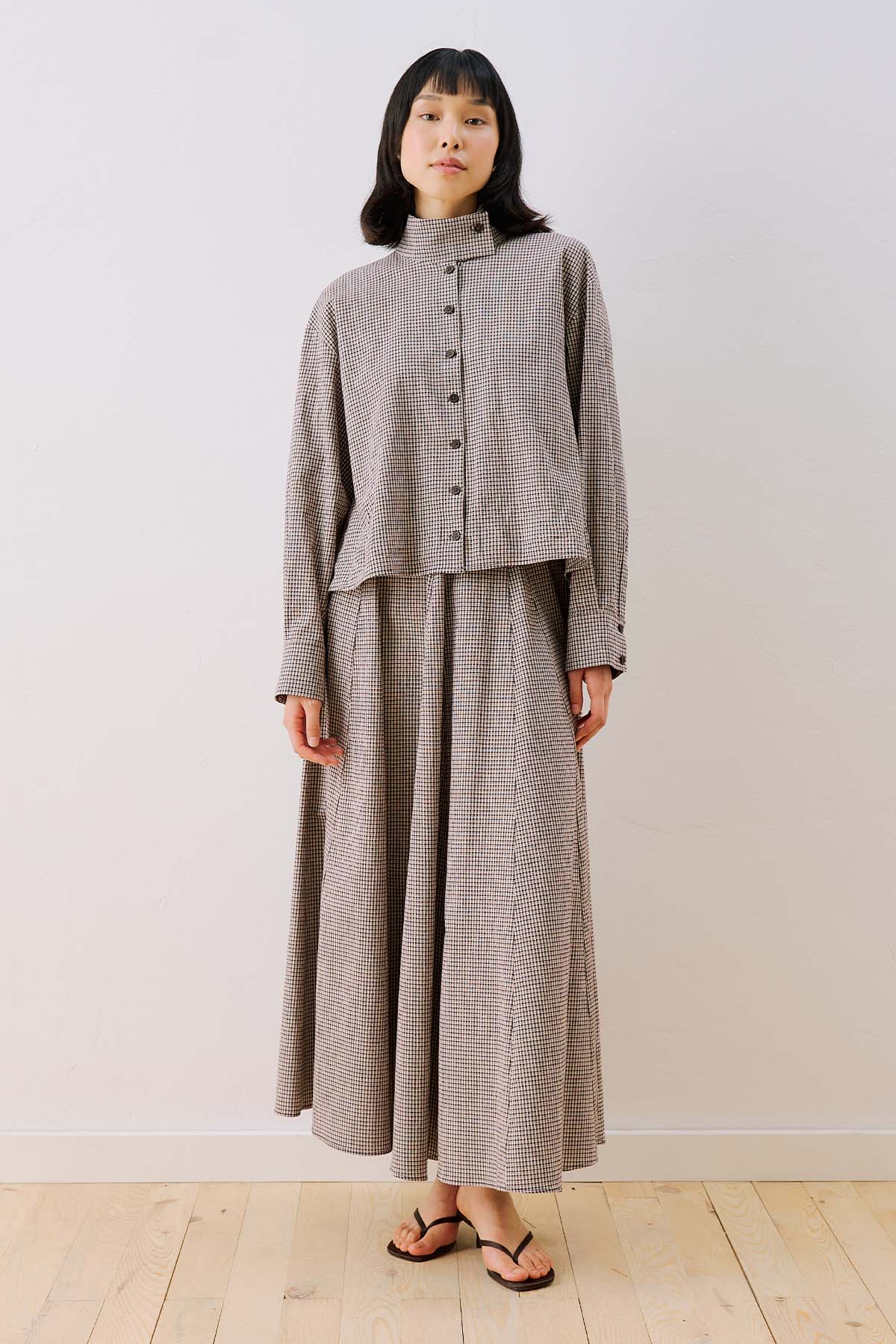 Bomber Style Shirt Brown - Image 5