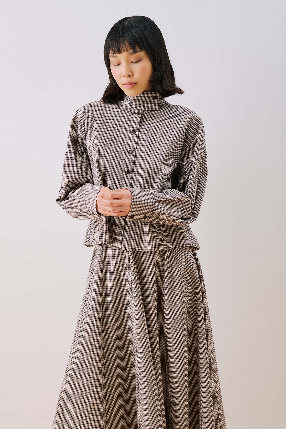 Bomber Style Shirt Brown - Image 6