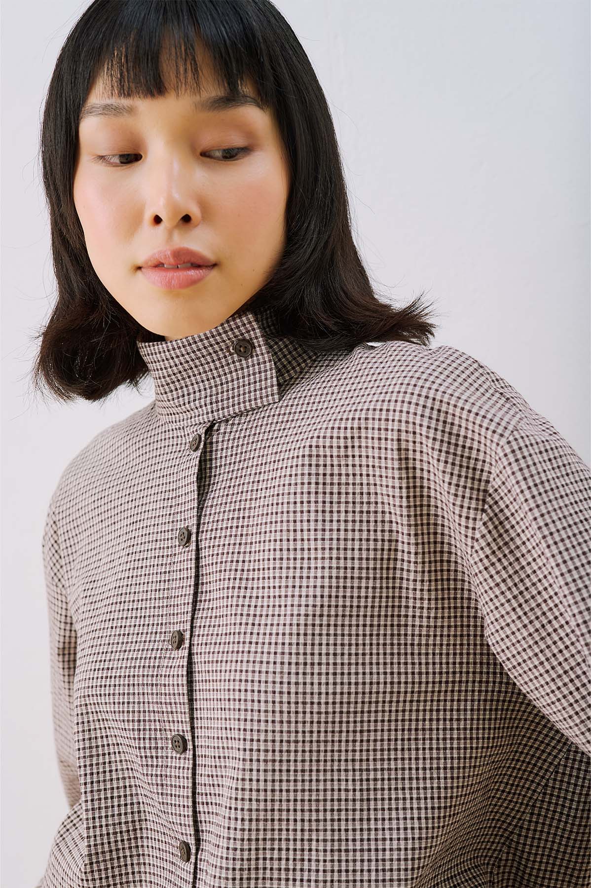 Bomber Style Shirt Brown - Image 7