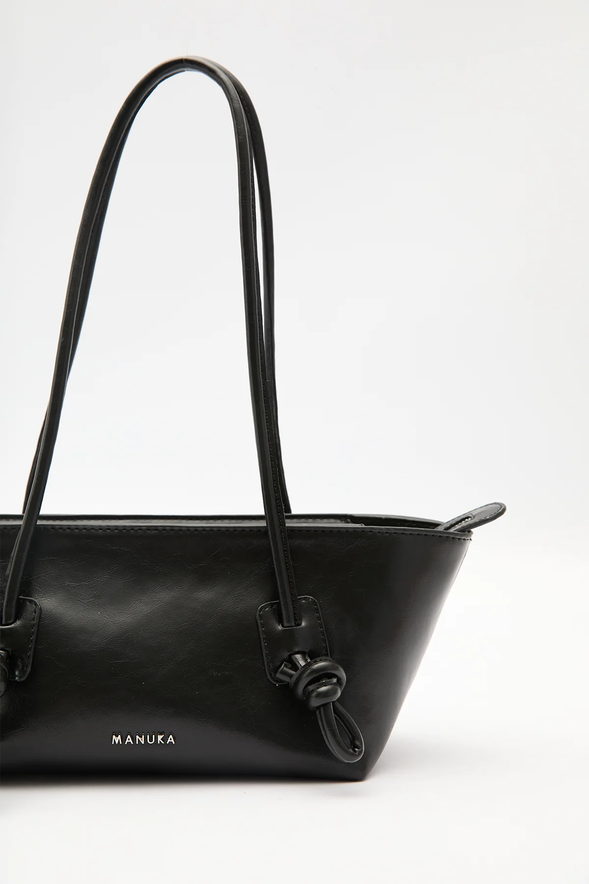 Bonnie Tie-Detail Bag Black Truffle - Image 4
