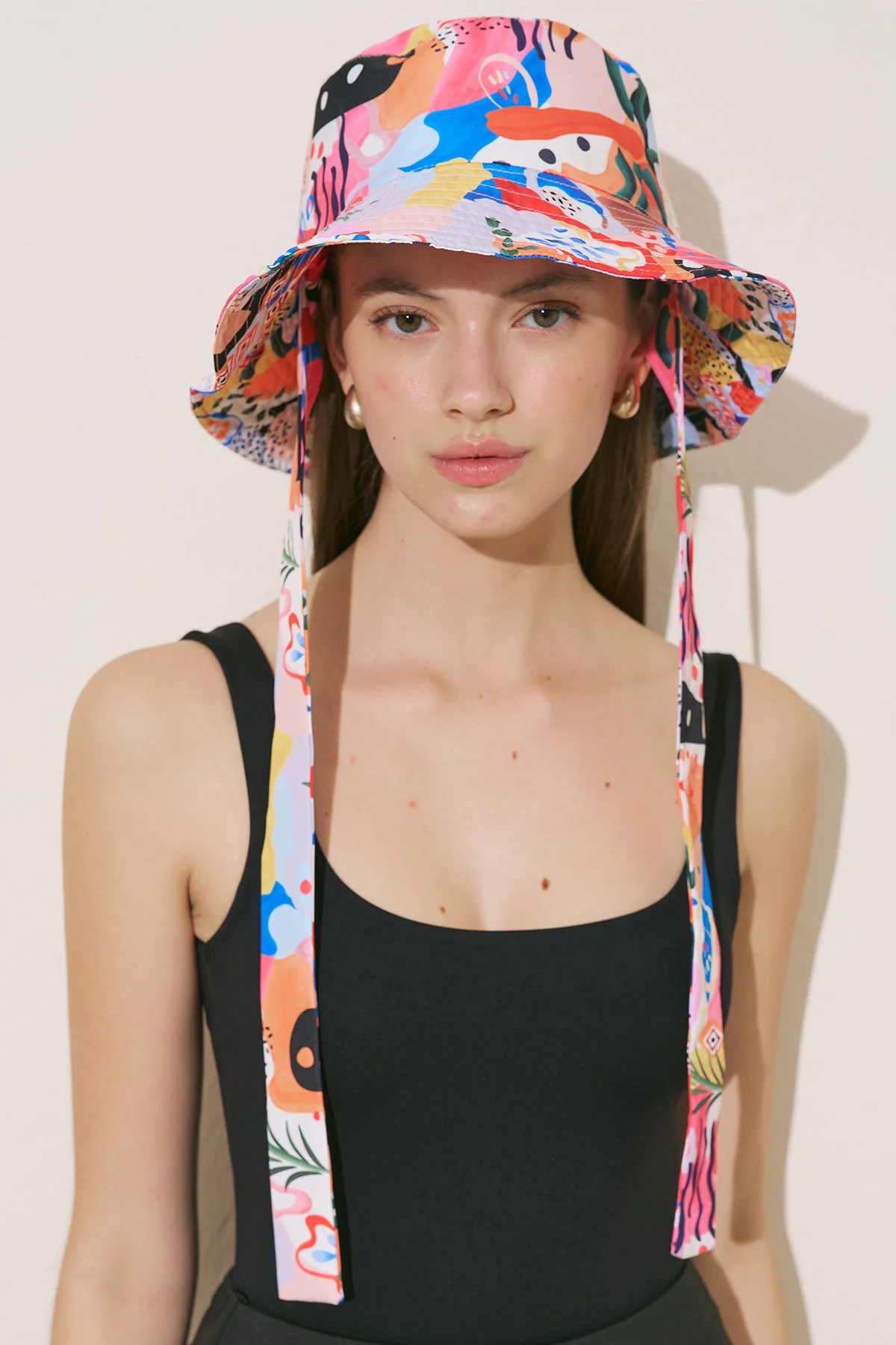 Bucket Hat With String Abstract - Image 4