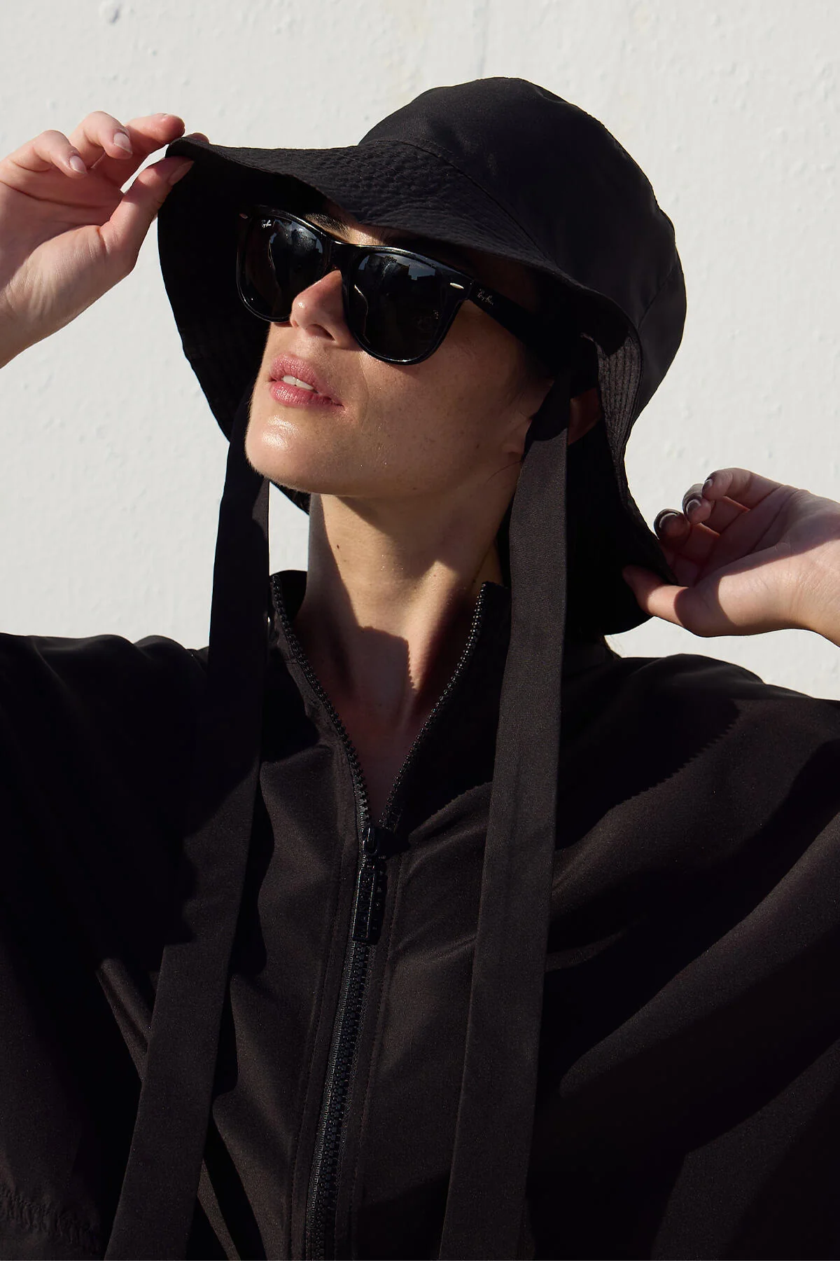 Bucket Hat With String Black - Image 10