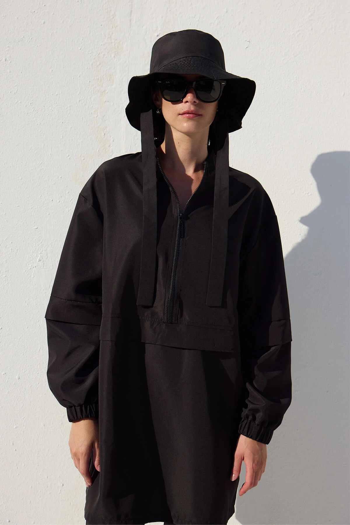 Bucket Hat With String Black - Image 7