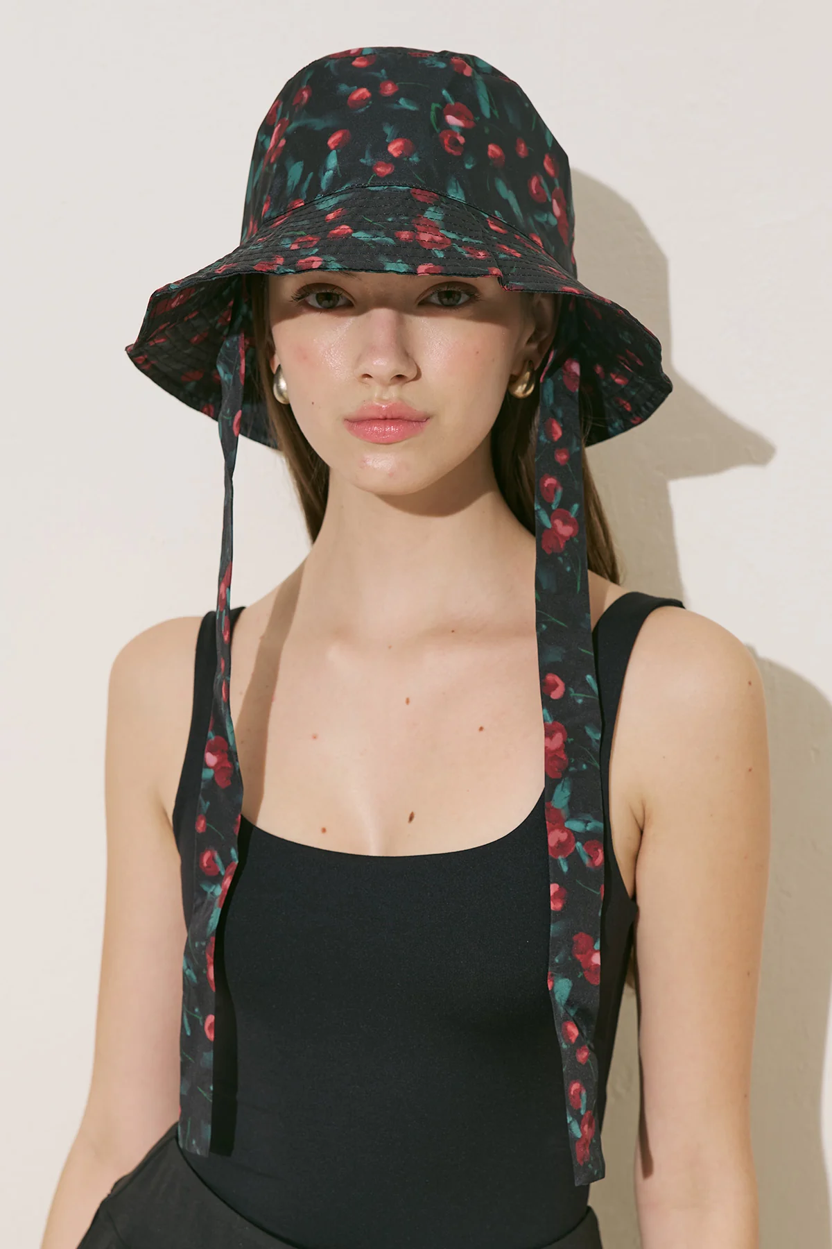 Bucket Hat With String Cherry - Image 3