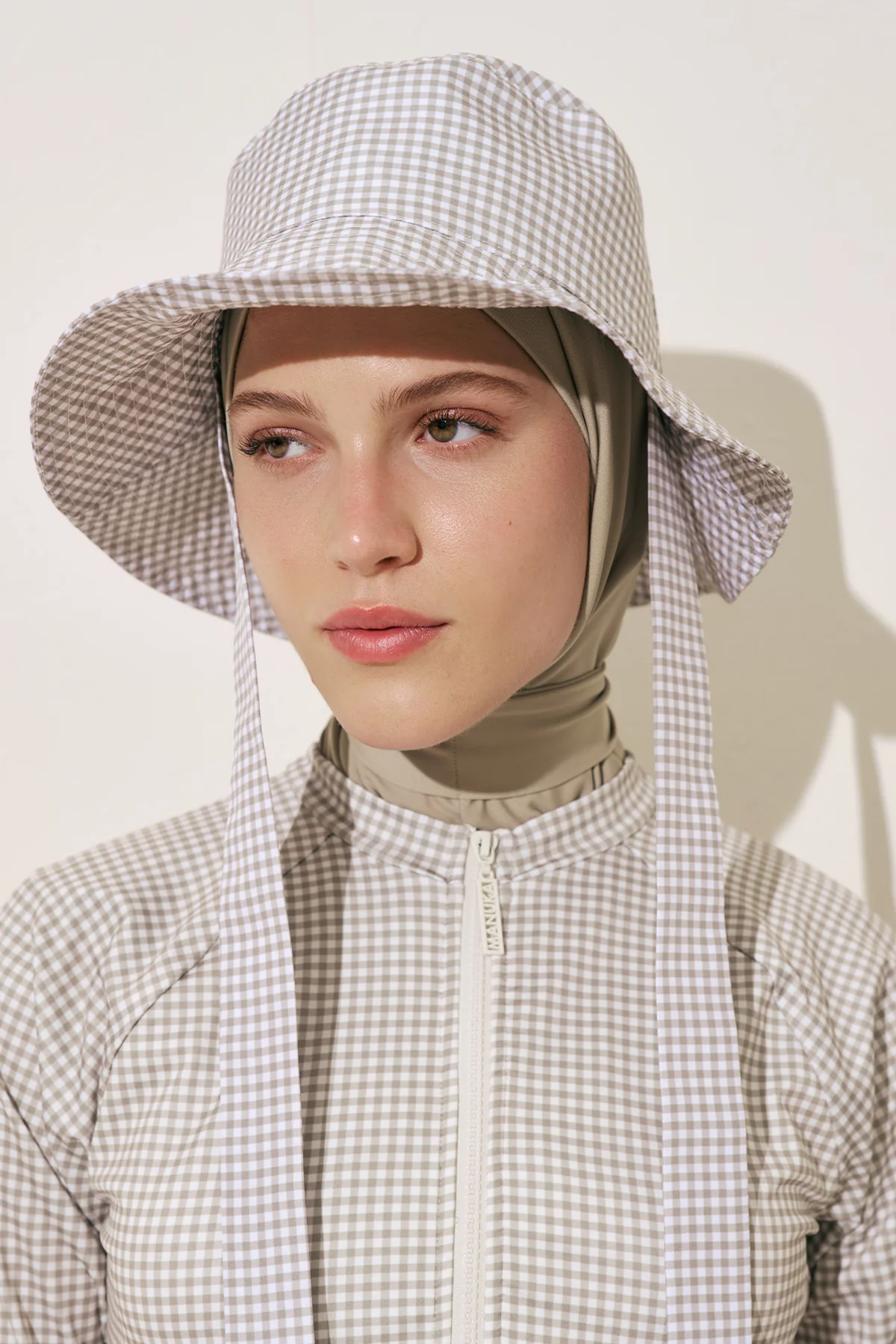 Bucket Hat With String Gingham - Image 5