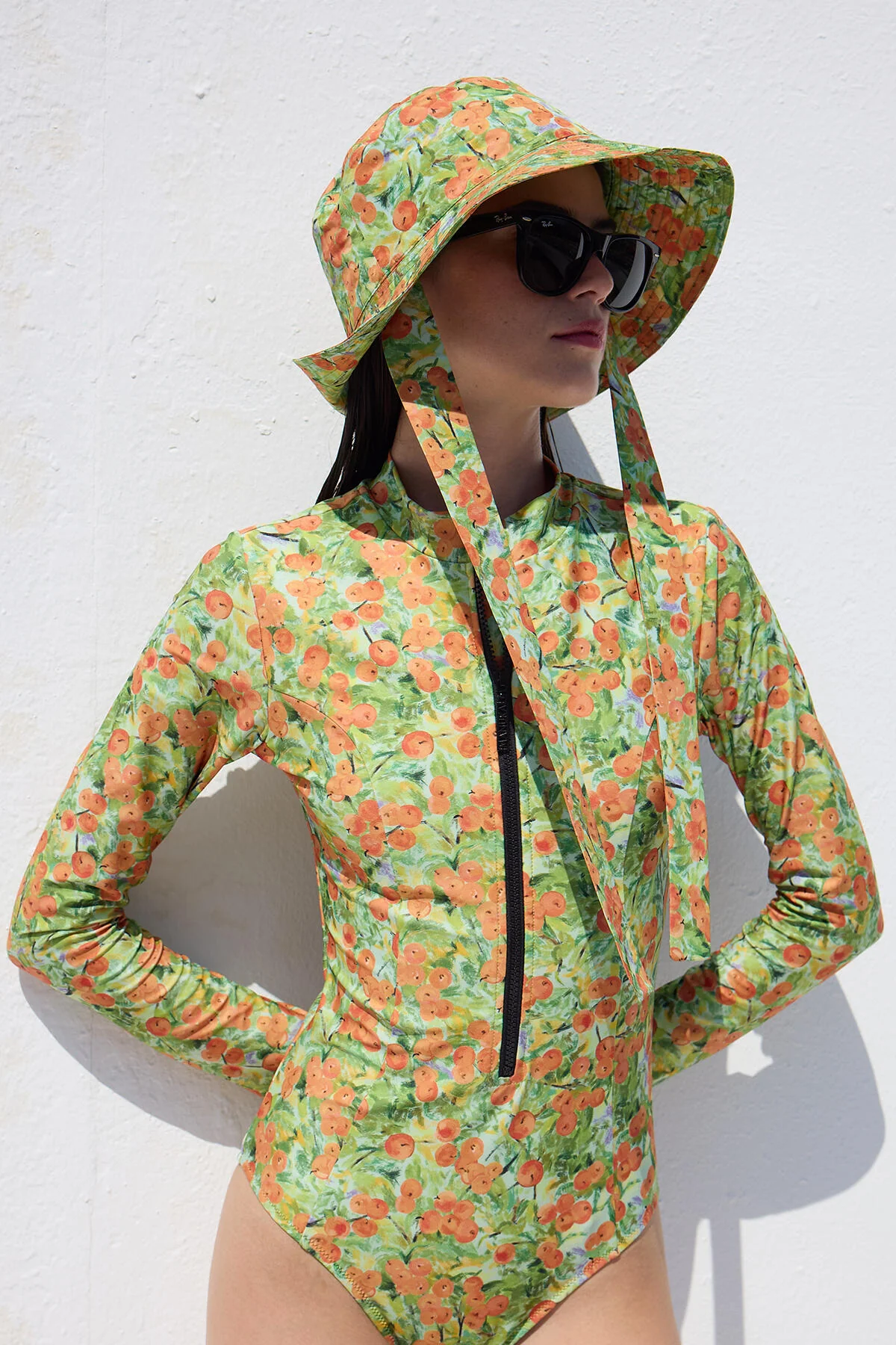 Bucket Hat With String Peach - Image 2