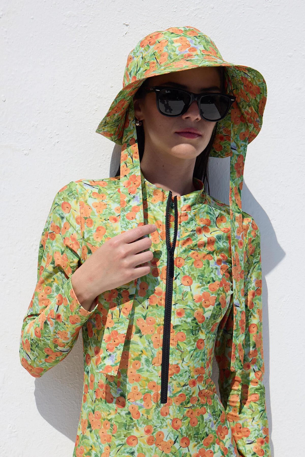 Bucket Hat With String Peach - Image 4