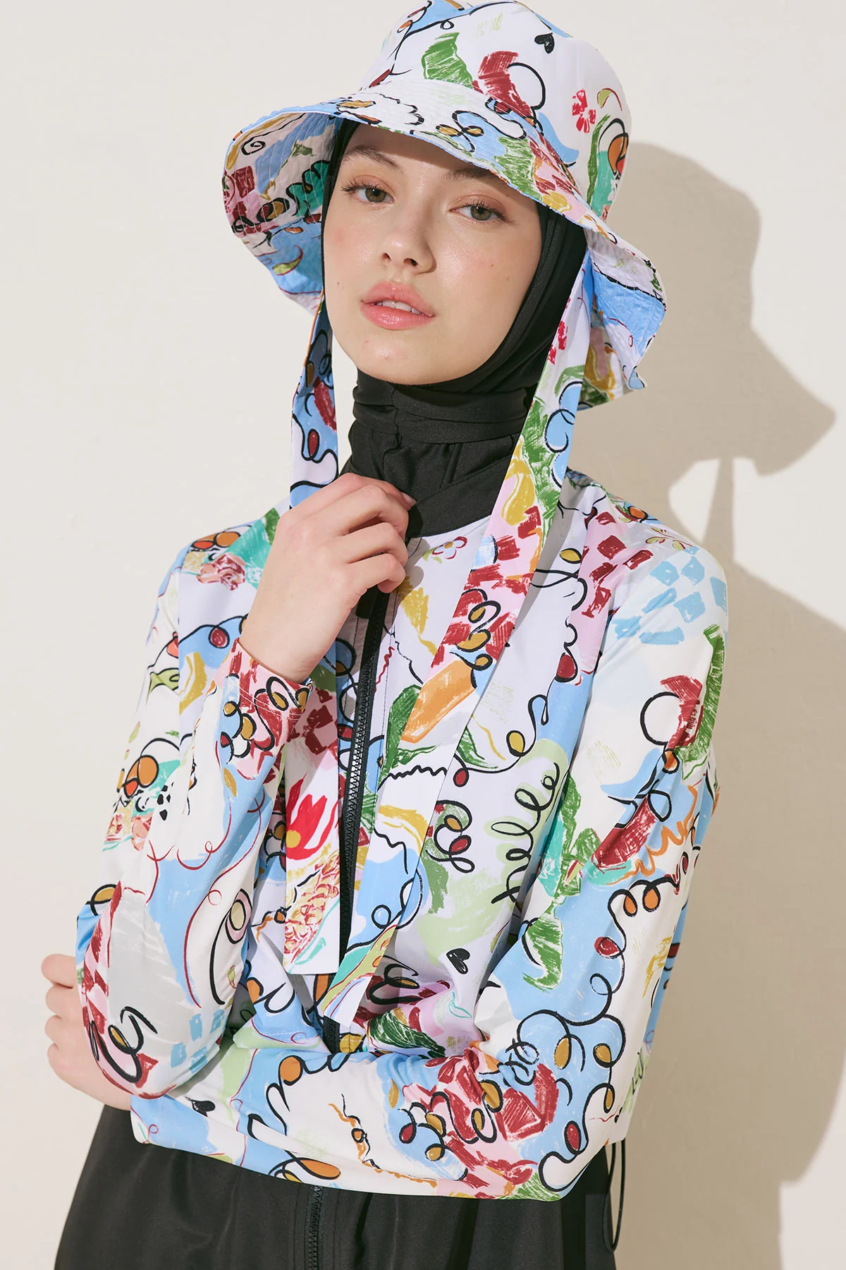 Bucket Hat With String Summer