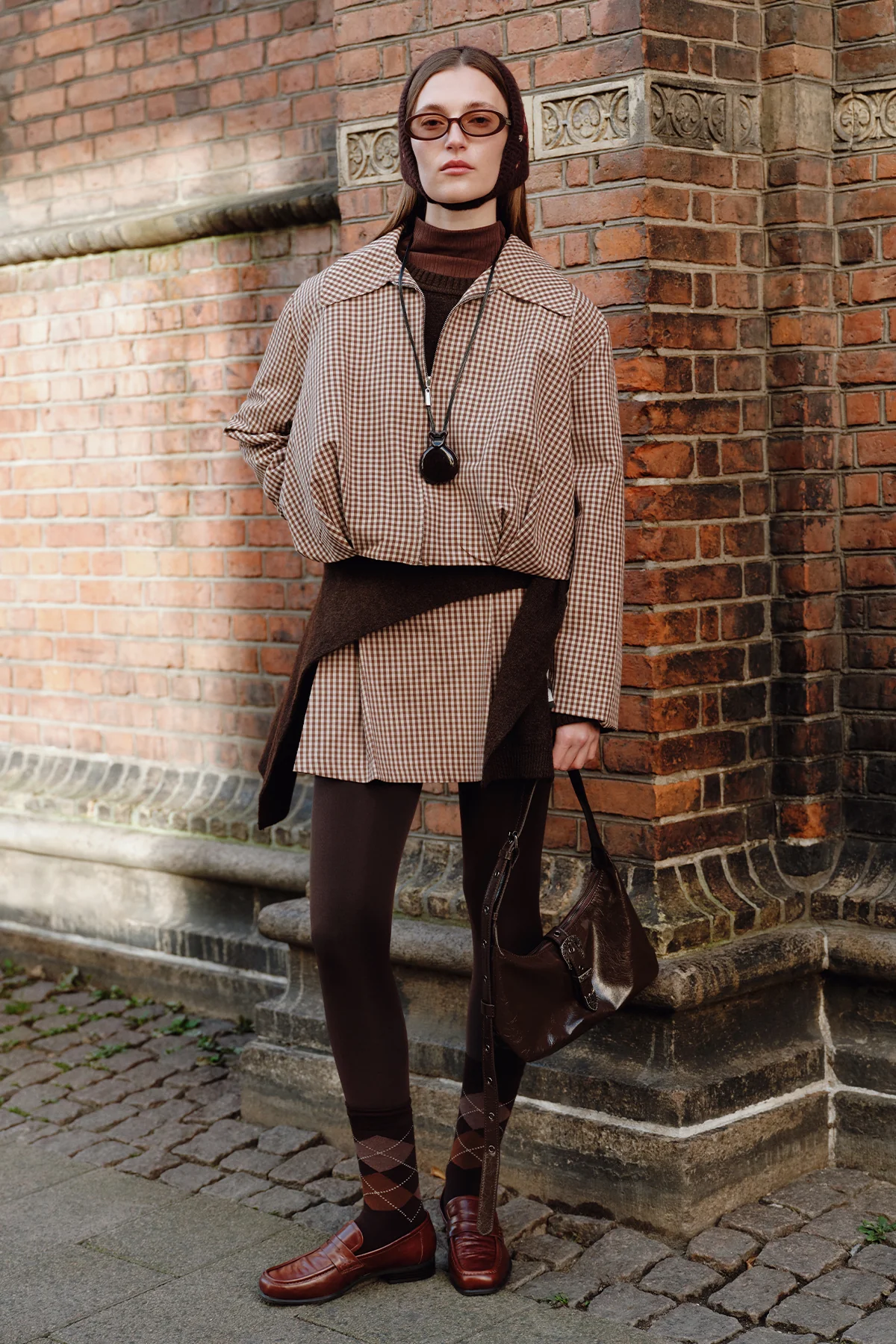 Checked Bomber Jacket Plaıd - Image 2