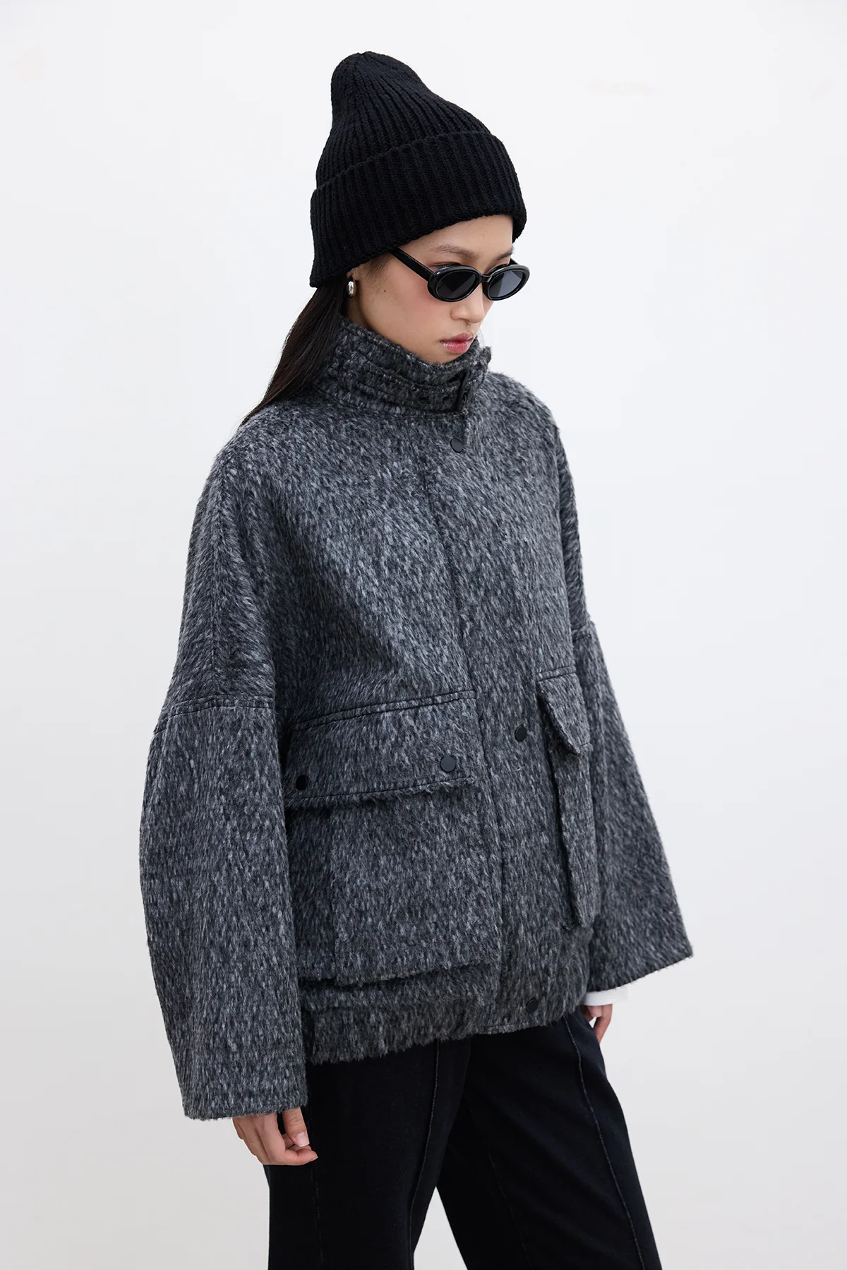 Chelsea Bomber Coat Anthracite - Image 3