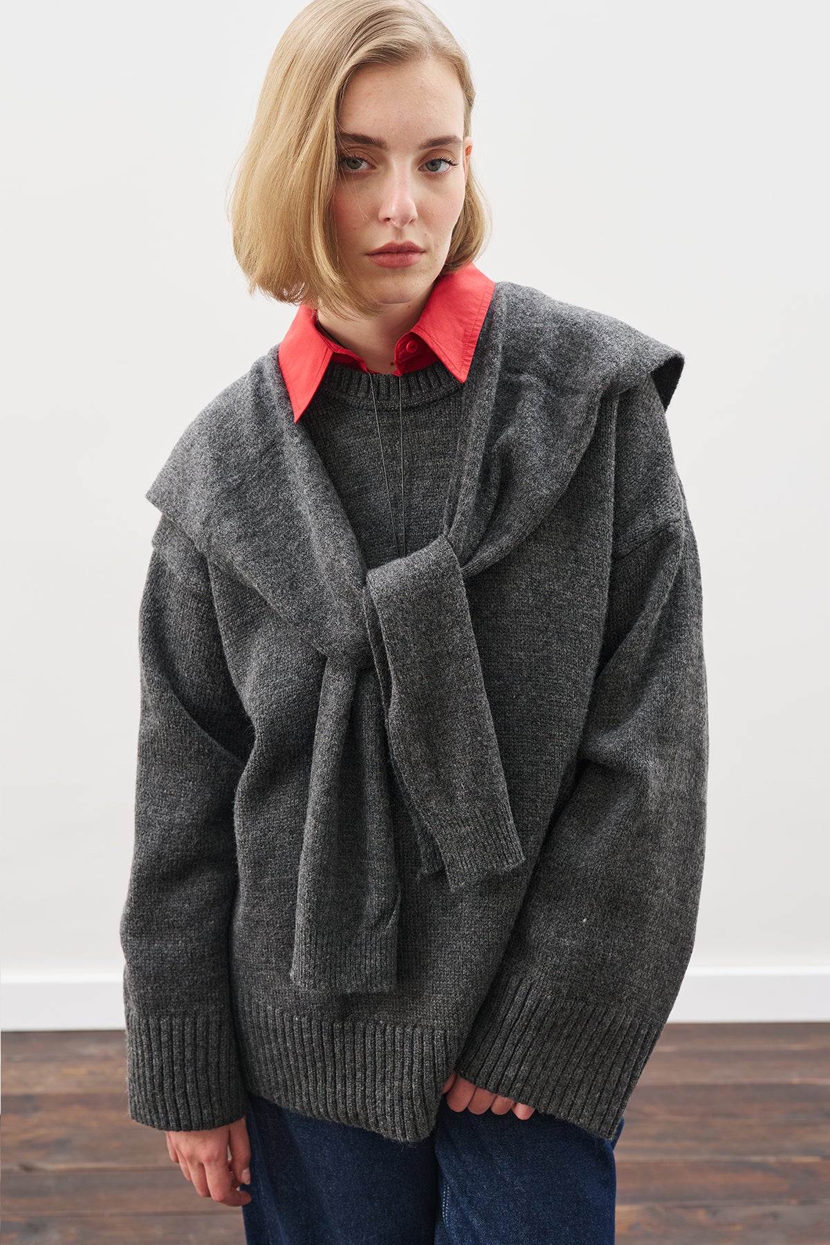Chunky Oversized Sweater Anthracıte - Image 3