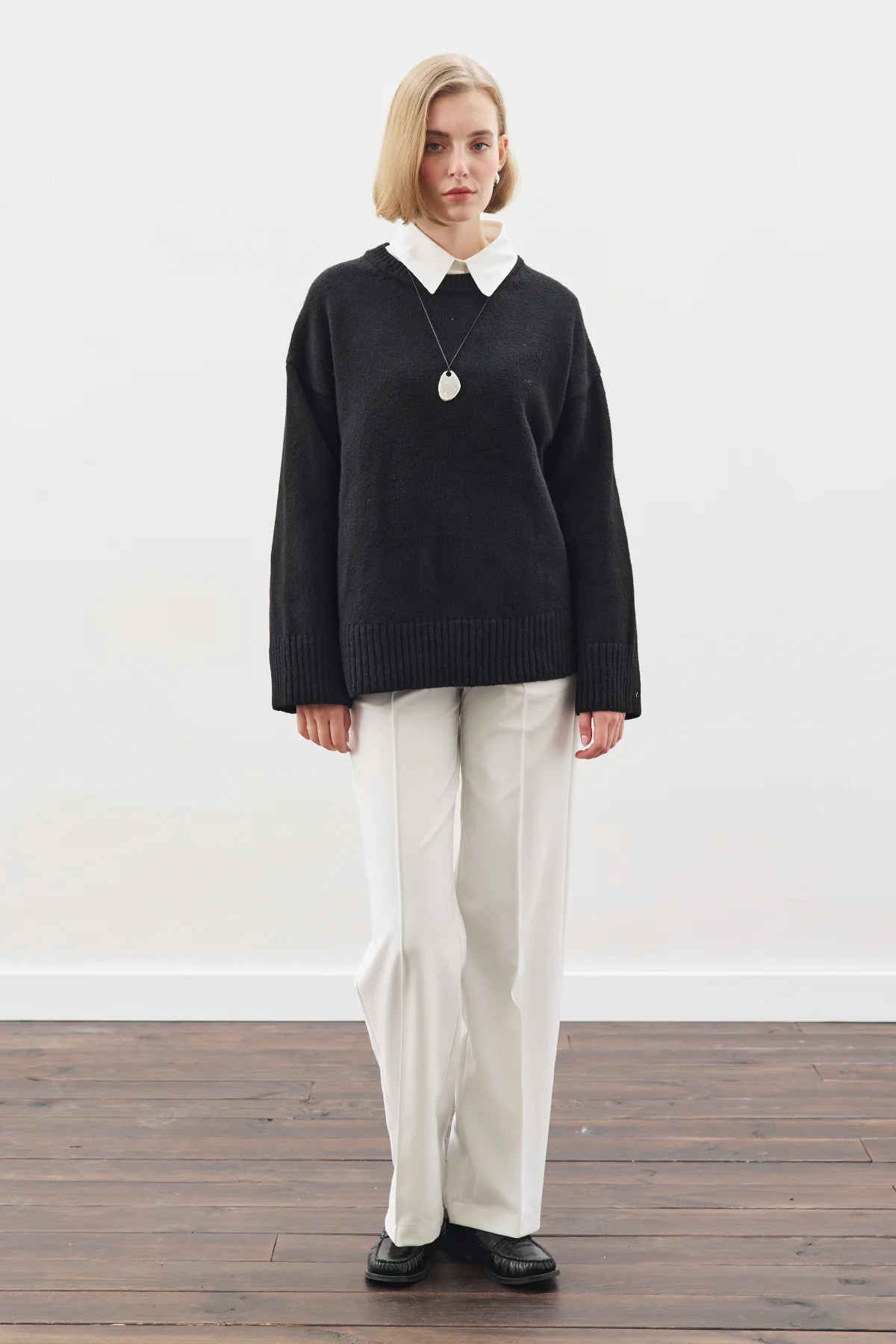 Chunky Oversized Sweater Black - Image 7