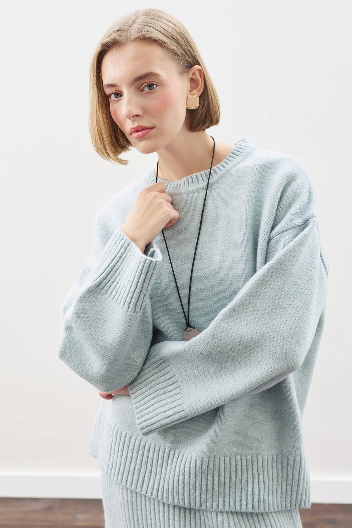 Chunky Oversized Sweater Blue - Image 7