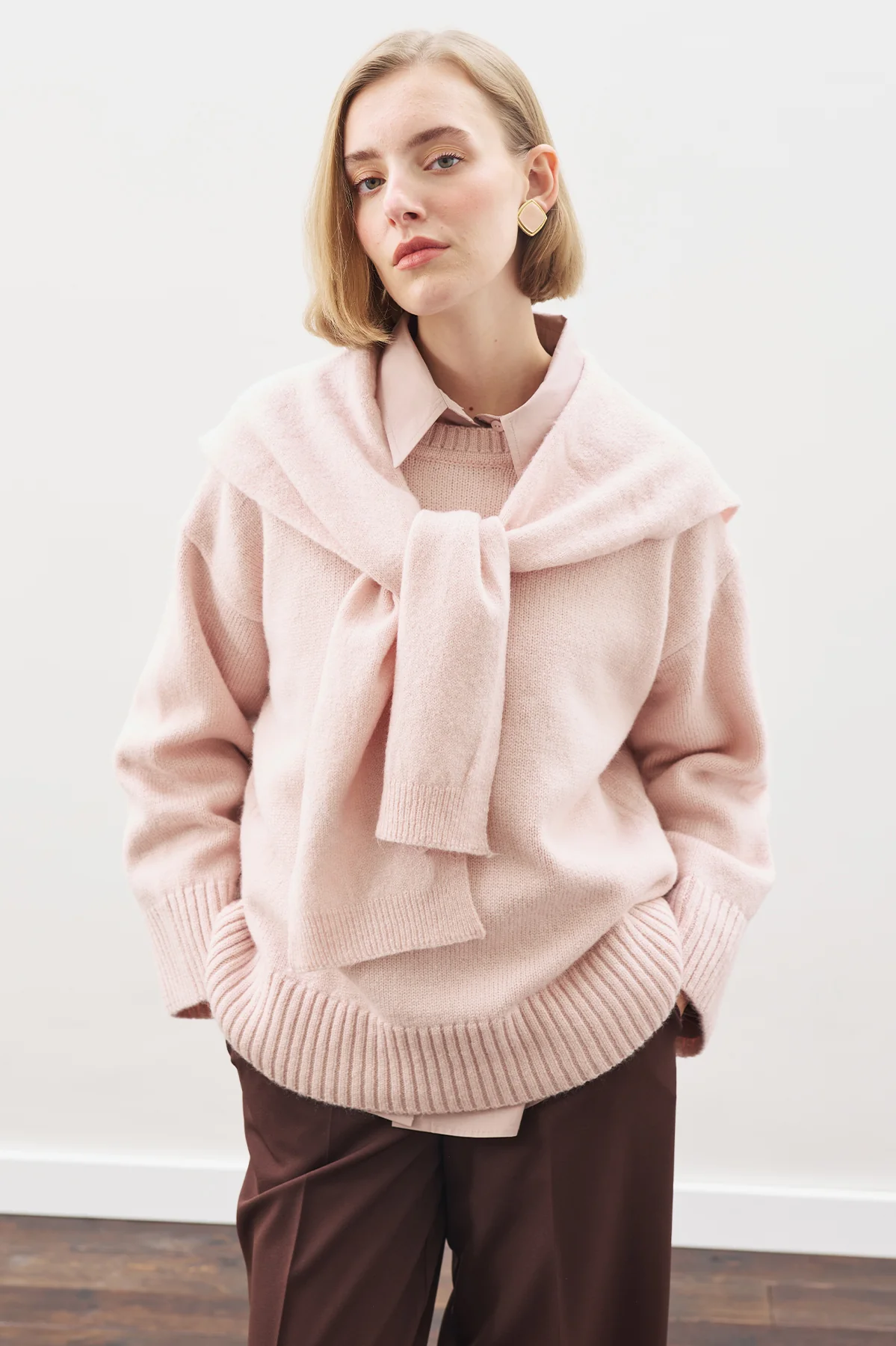 Chunky Oversized Sweater Pınk - Image 4