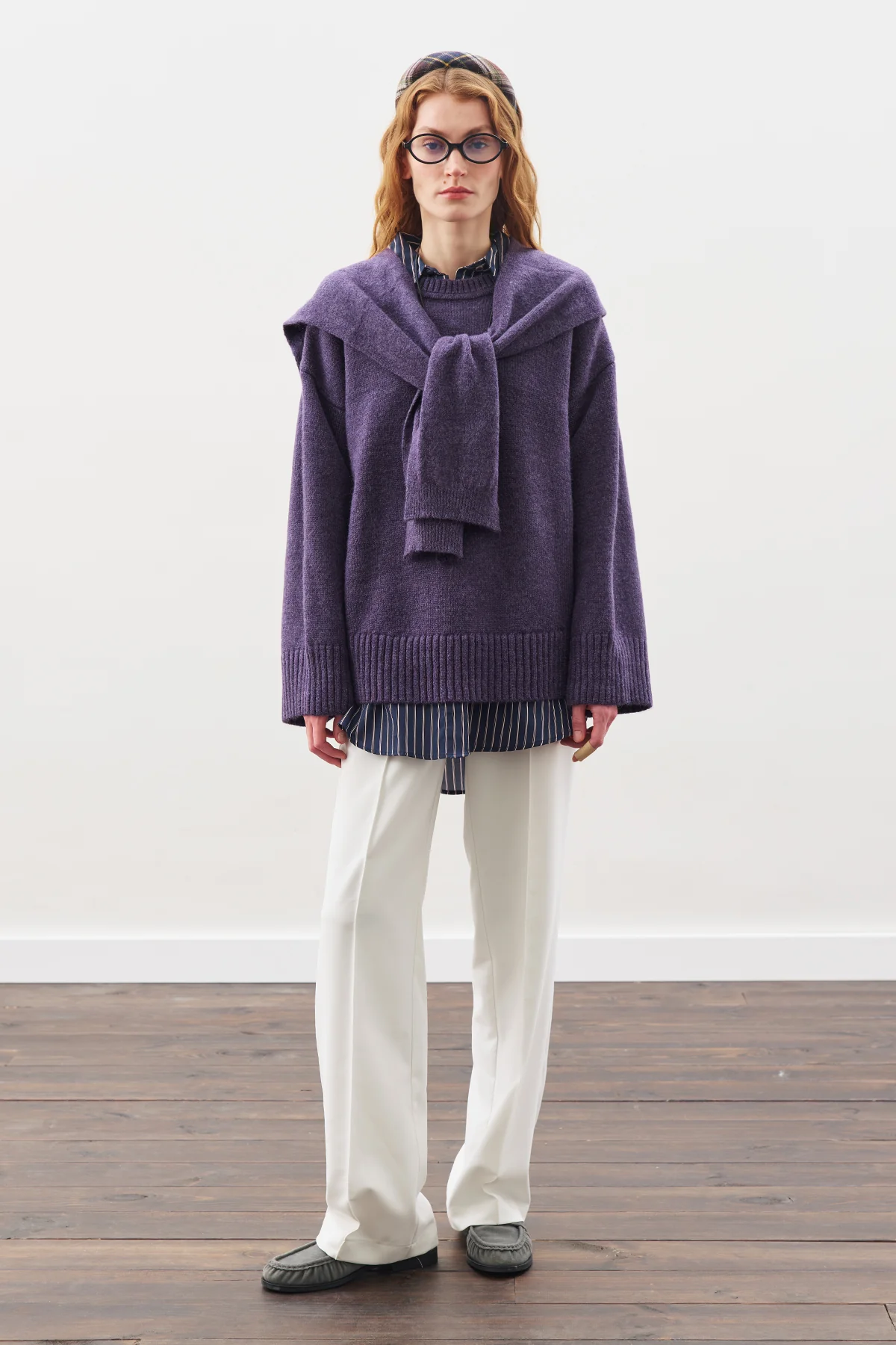 Chunky Oversized Sweater Purple - Image 6