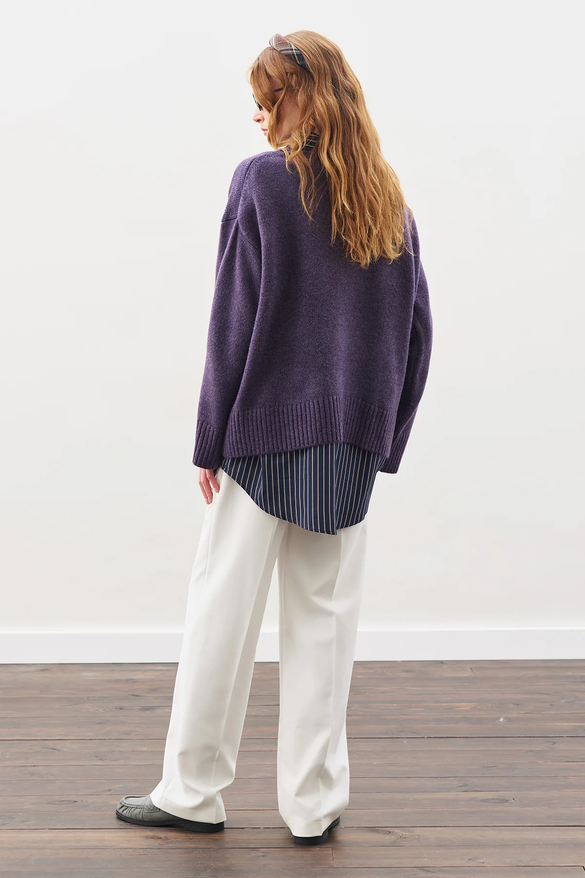 Chunky Oversized Sweater Purple - Image 7
