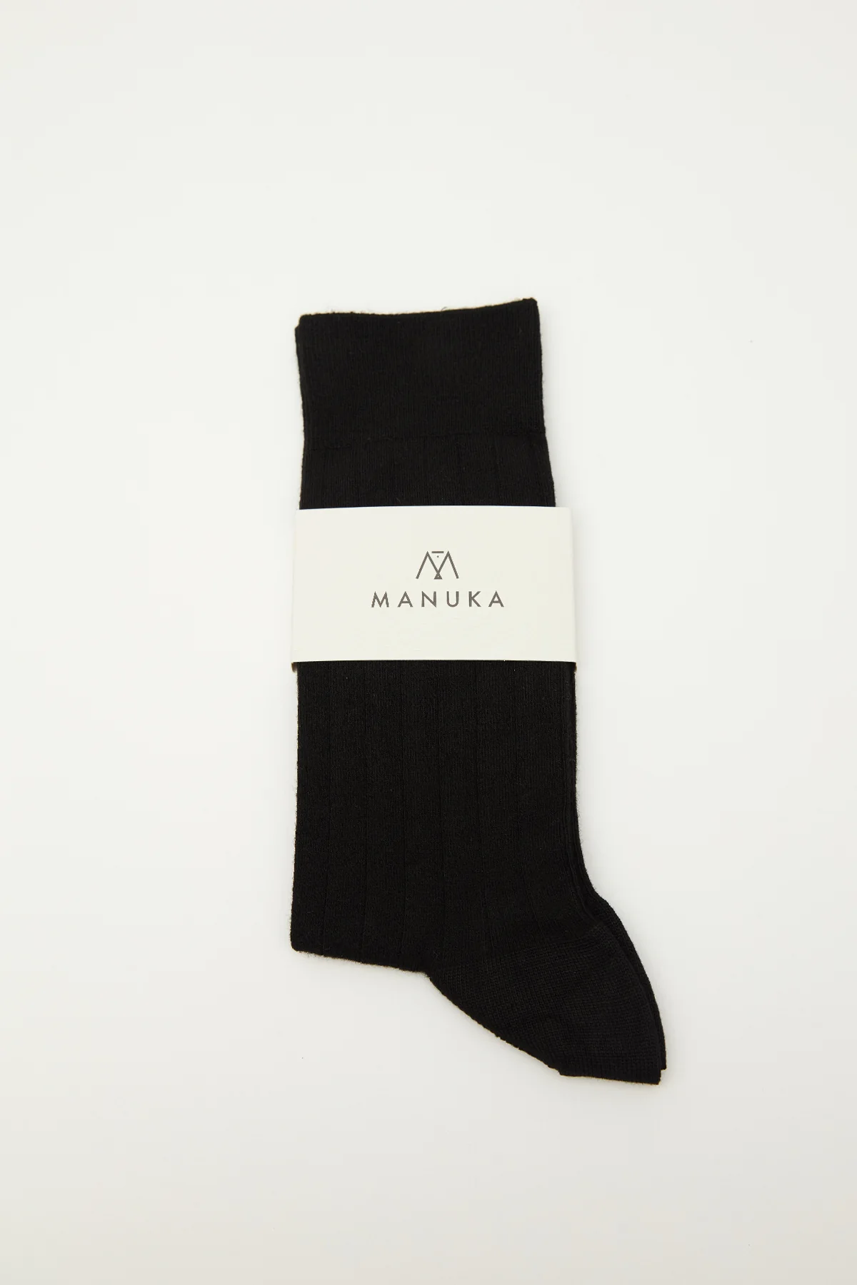 Classic Ribbed Socks Black - Image 2