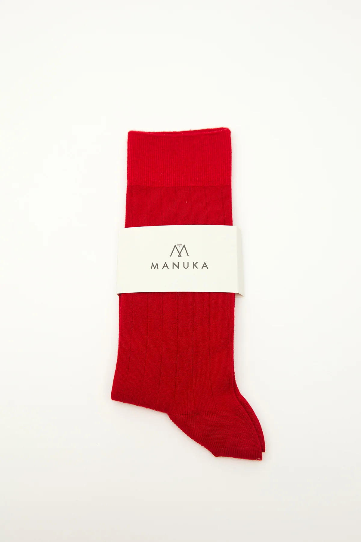 Classic Ribbed Socks Red - Image 5
