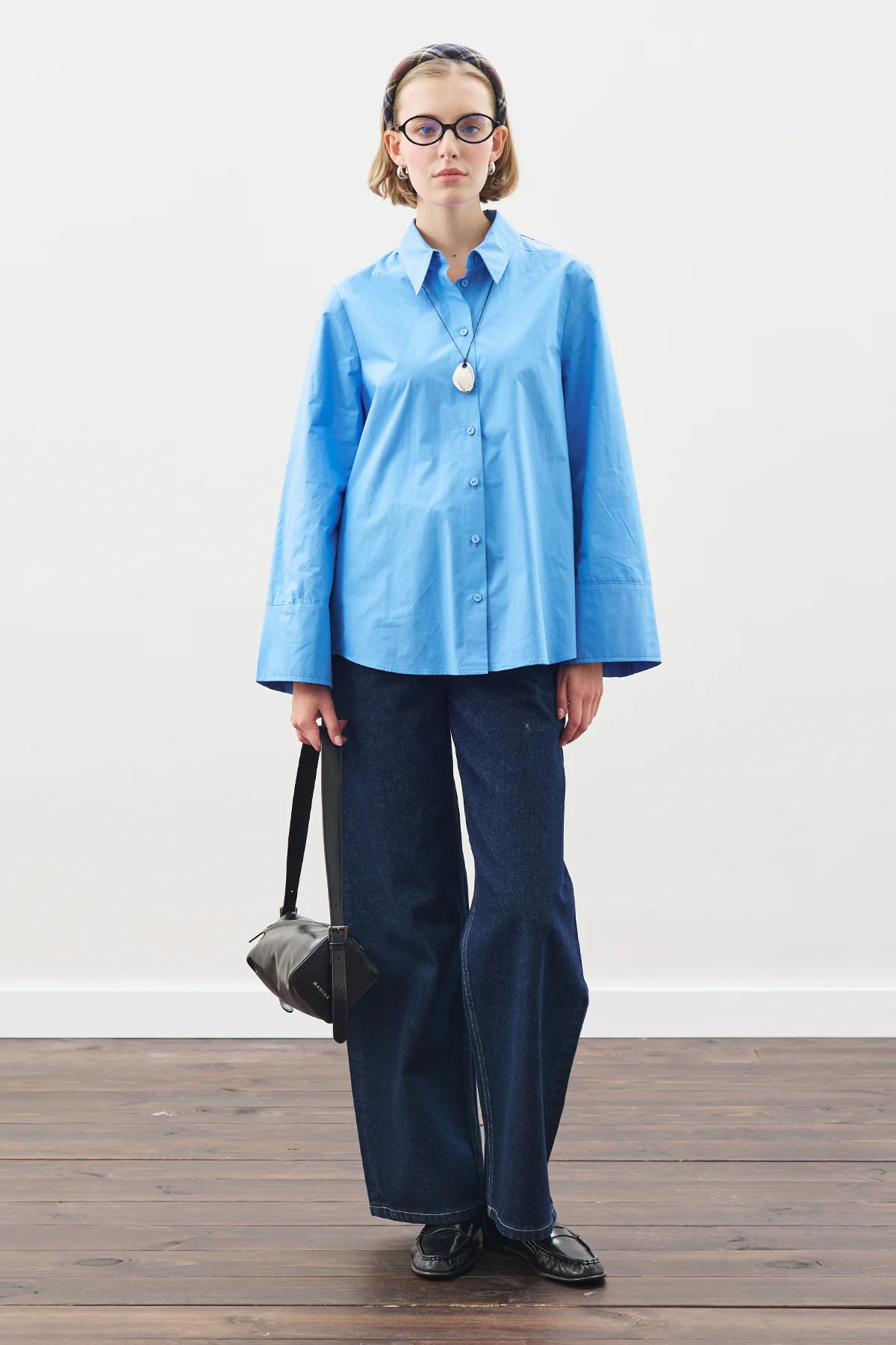 Classic Shirt With Wide Cuffs Blue