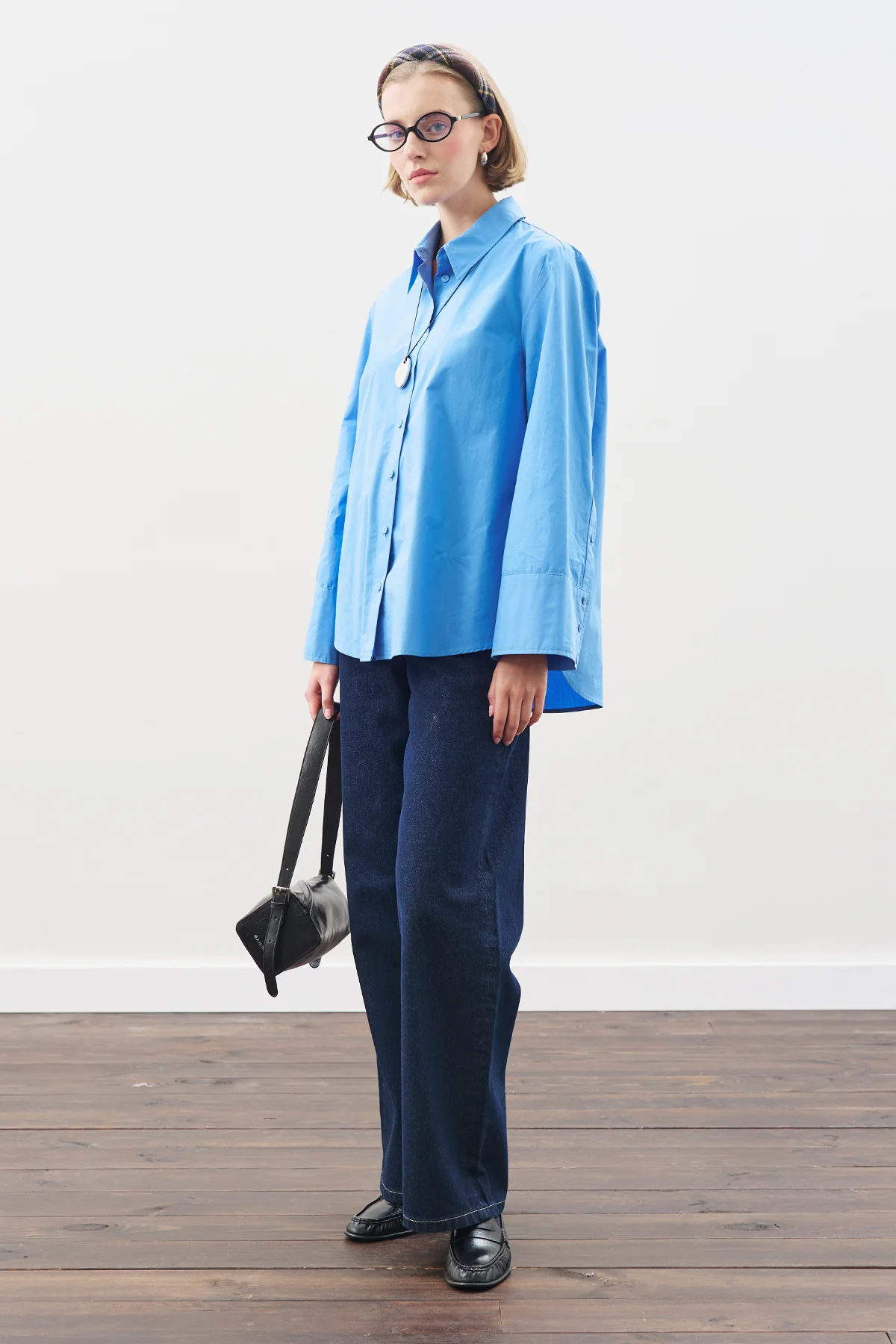 Classic Shirt With Wide Cuffs Blue - Image 2