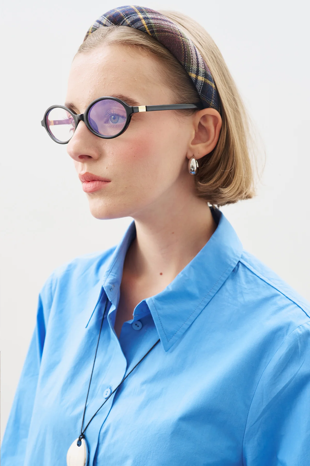 Classic Shirt With Wide Cuffs Blue - Image 3