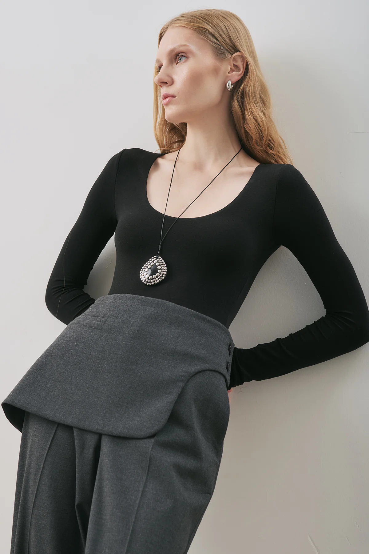 Classic Tailored Trousers Anthracite - Image 2
