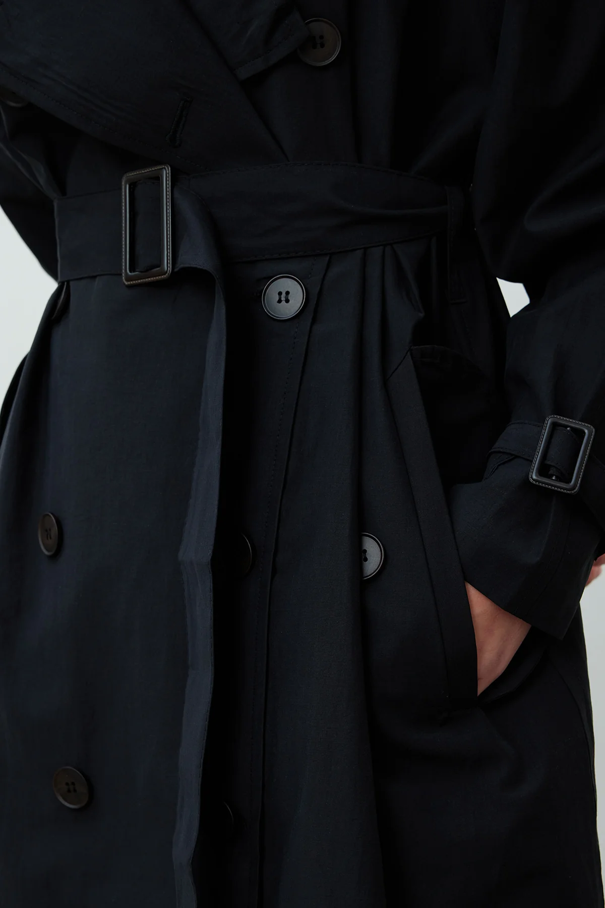 Copenhagen Oversize Trench Coat Black - Image 19