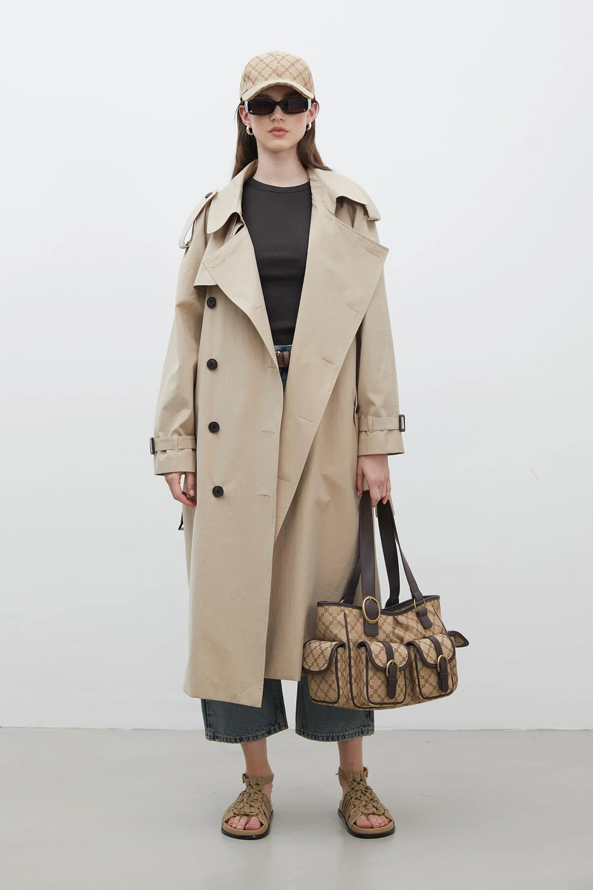 Copenhagen Oversize Trench Coat Camel - Image 3