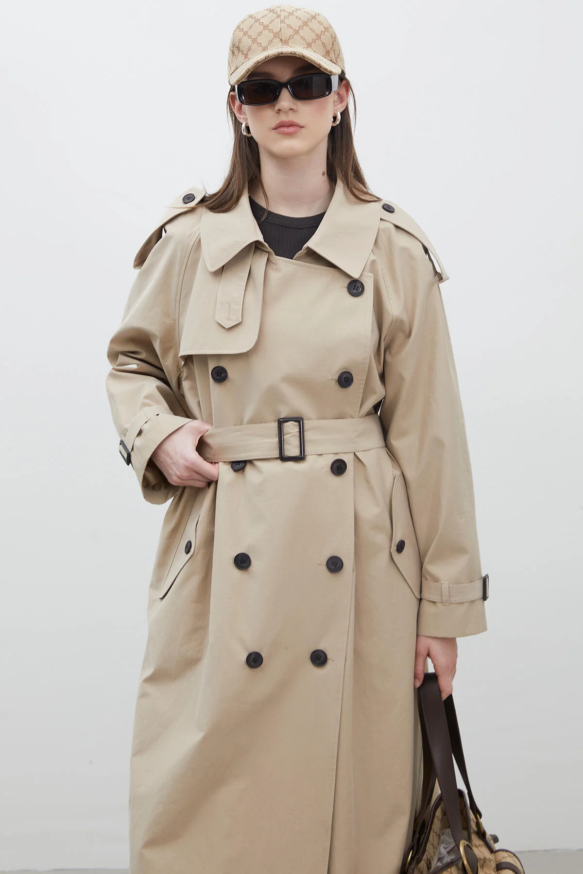 Copenhagen Oversize Trench Coat Camel - Image 4