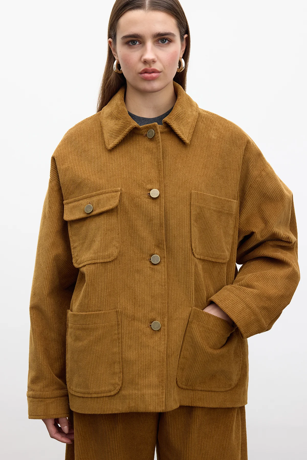 Corduroy Oversized Jacket Tile - Image 6