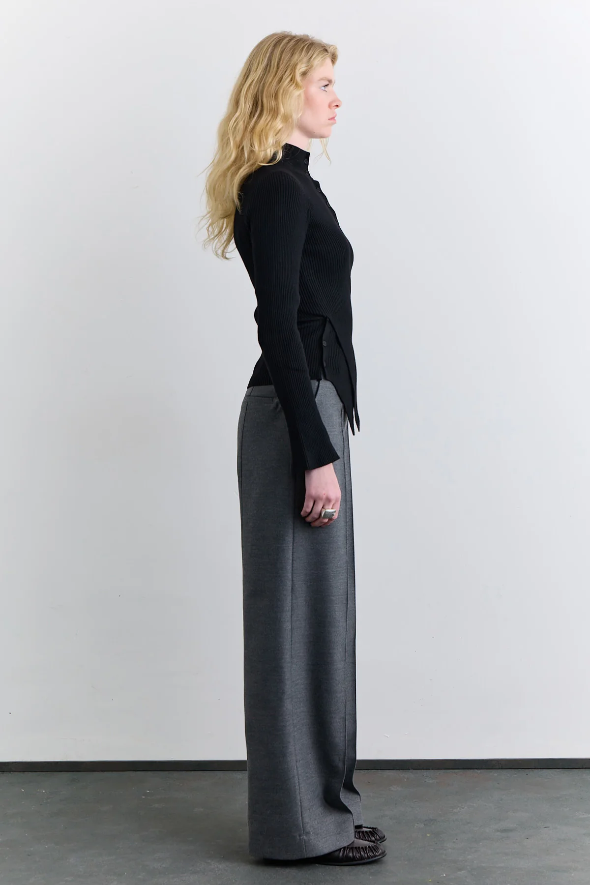 Cross Front Cardigan Black - Image 11