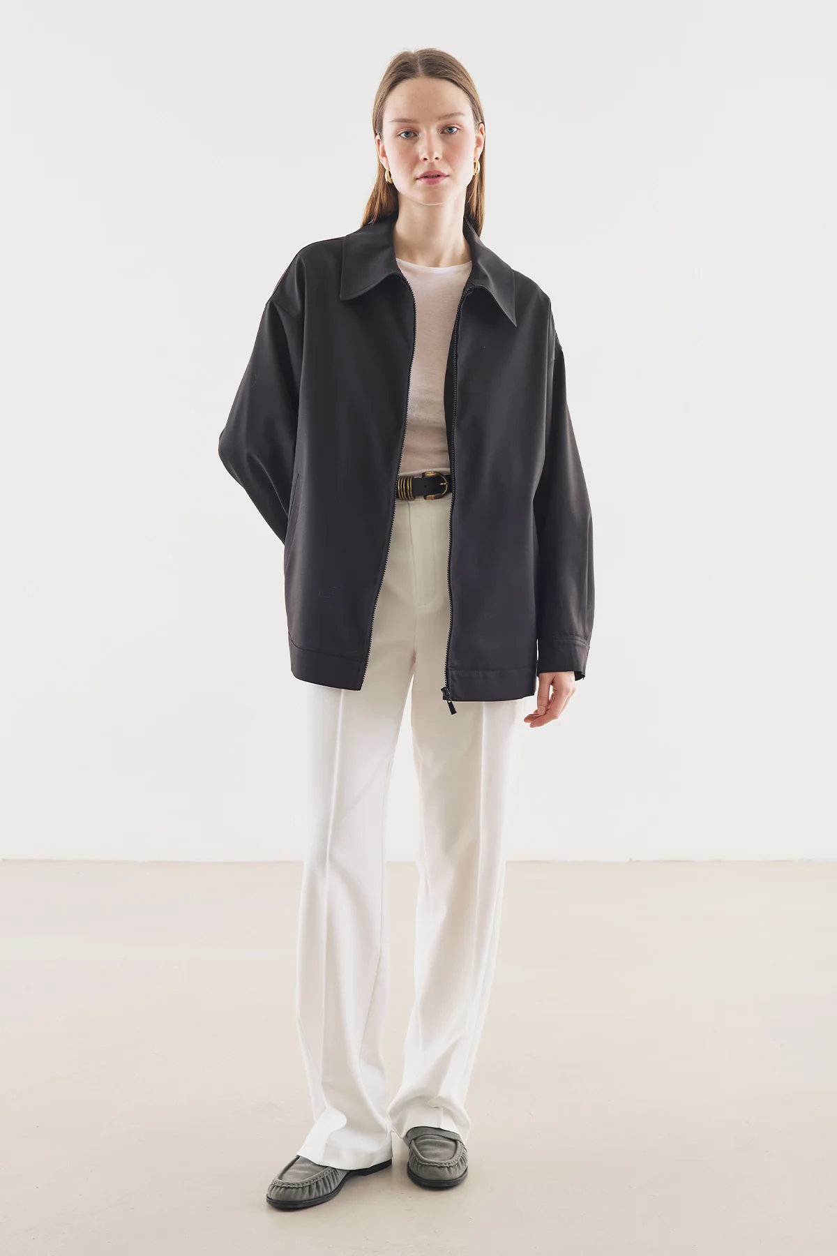 Cuff Detail Jacket Black