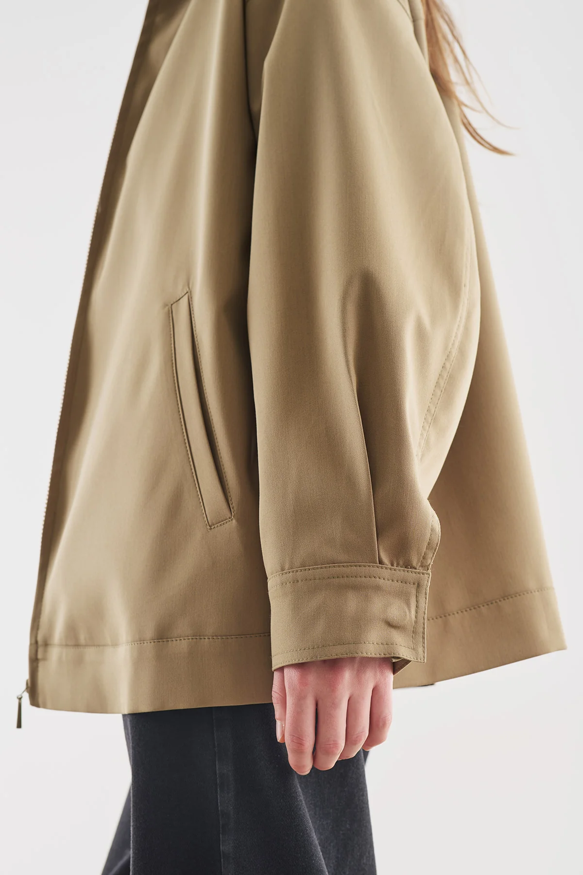 Cuff Detail Jacket Green - Image 13