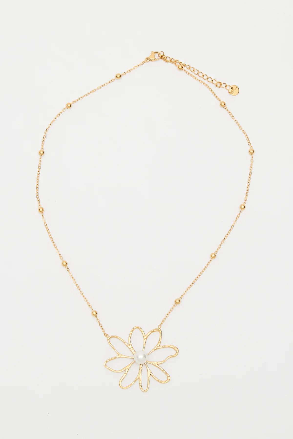 Daisy Pendant Necklace Gold - Image 2